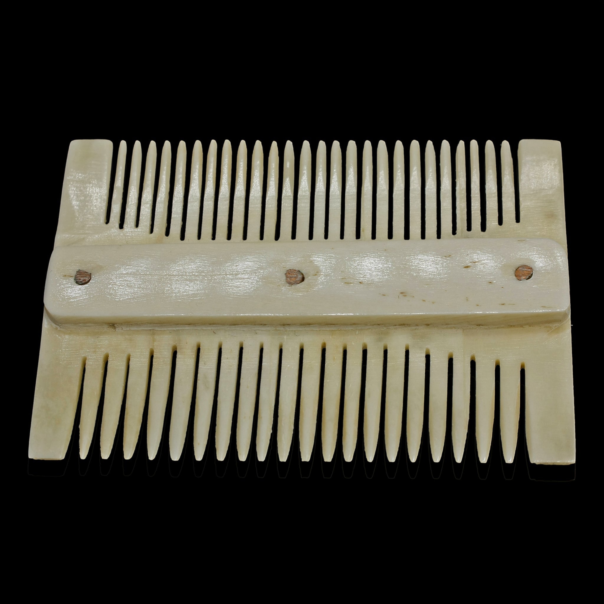 Double Sided Bone Viking Comb - Above
