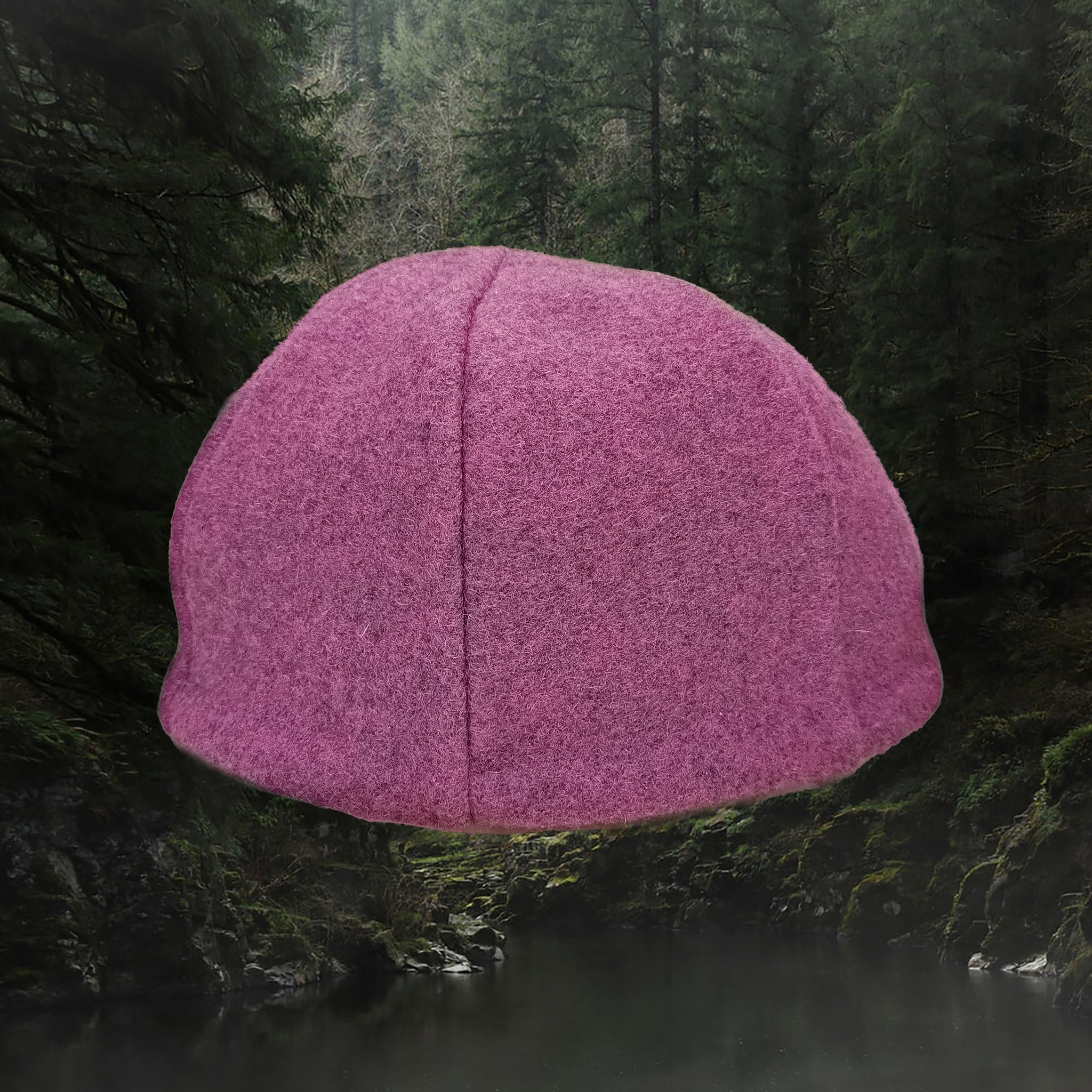 6 Panel Wool Viking Hat from Birka - Mauve
