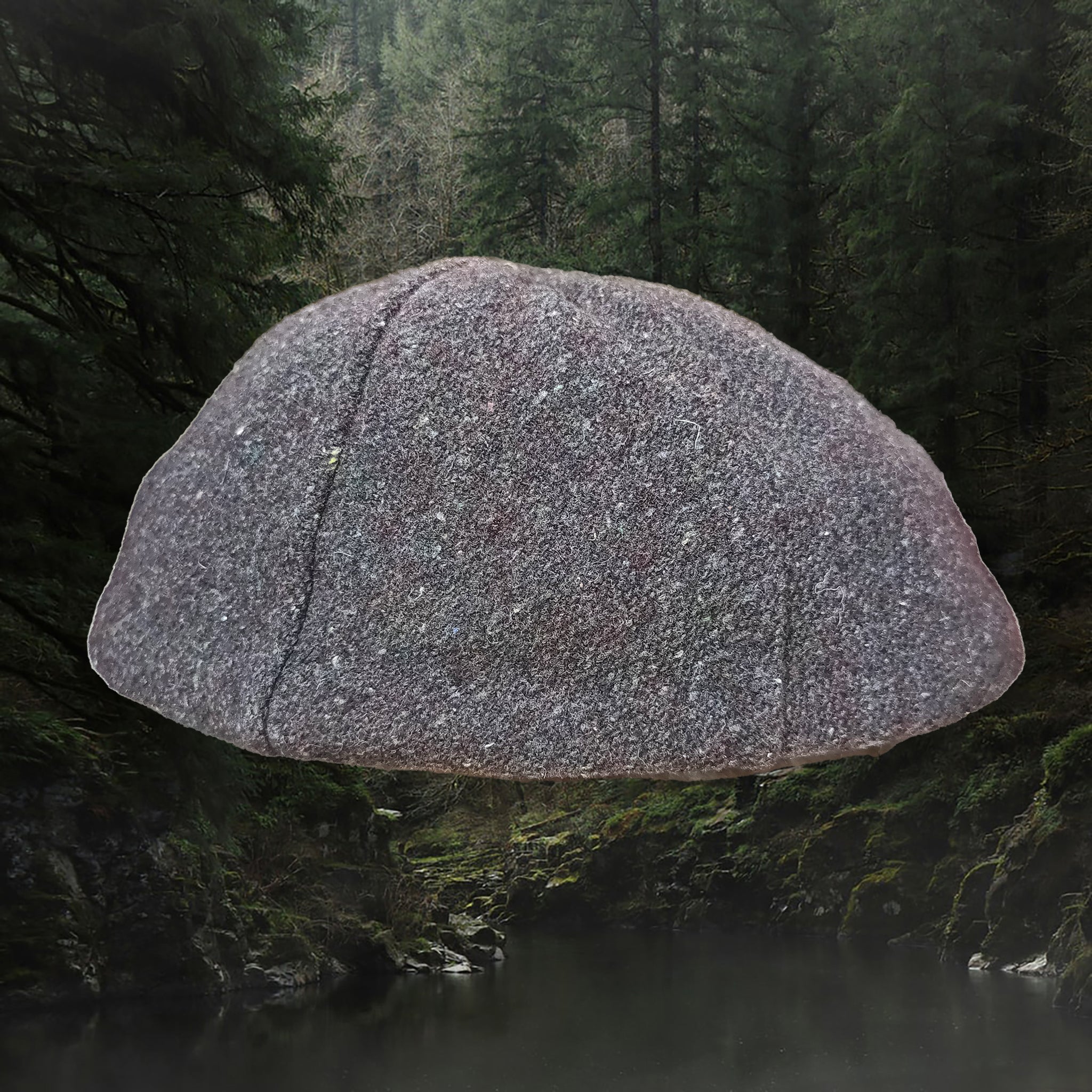 6 Panel Wool Viking Hat from Birka - Mixed Brown