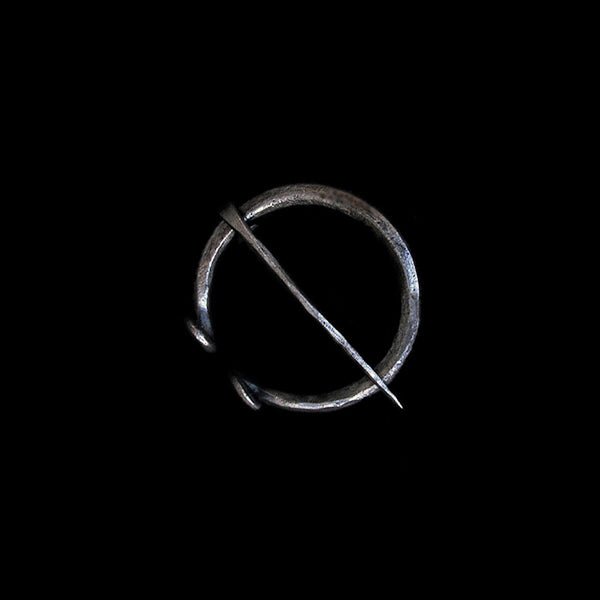 Plain Iron 40mm Penannular Brooch / Cloak Pin - Viking Clothing Accessories
