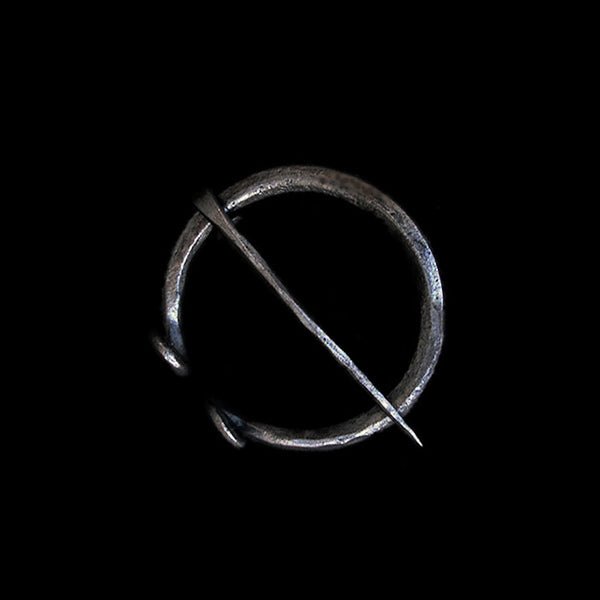 Plain Iron 50mm Penannular Brooch / Cloak Pin - Viking Clothing Accessories