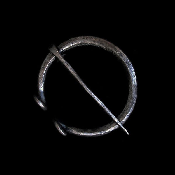 Plain Iron 60mm Penannular Brooch / Cloak Pin - Viking Clothing Accessories