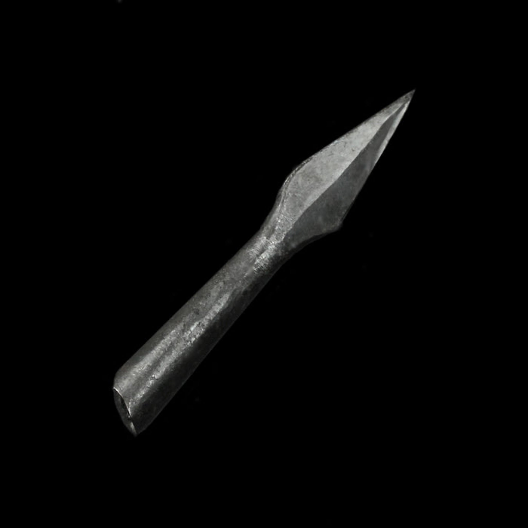 Hand-Forged Iron Arrowhead With Socket Bows & Arrows
