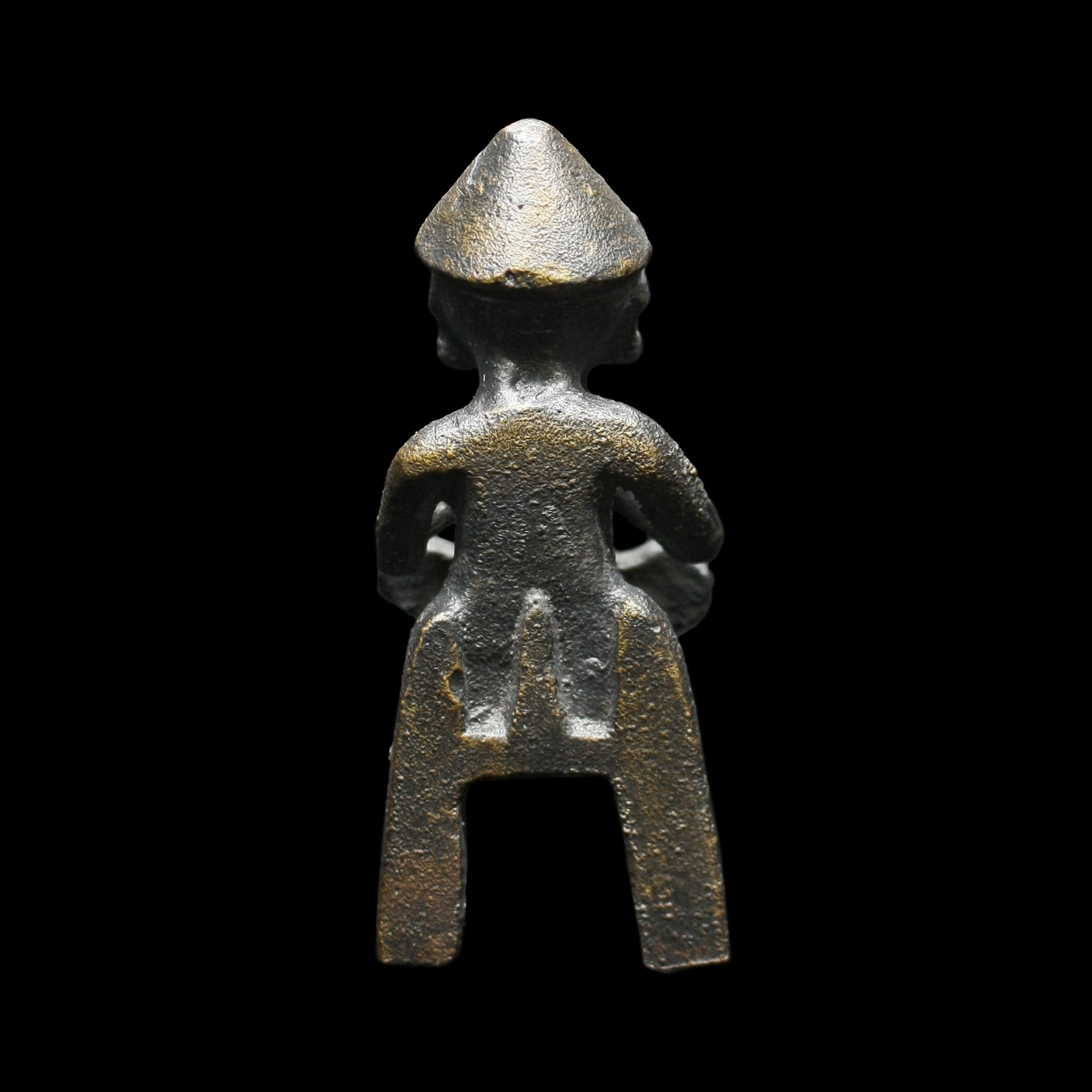 Statue of the Norse God Thor in Solid Bronze - Back View