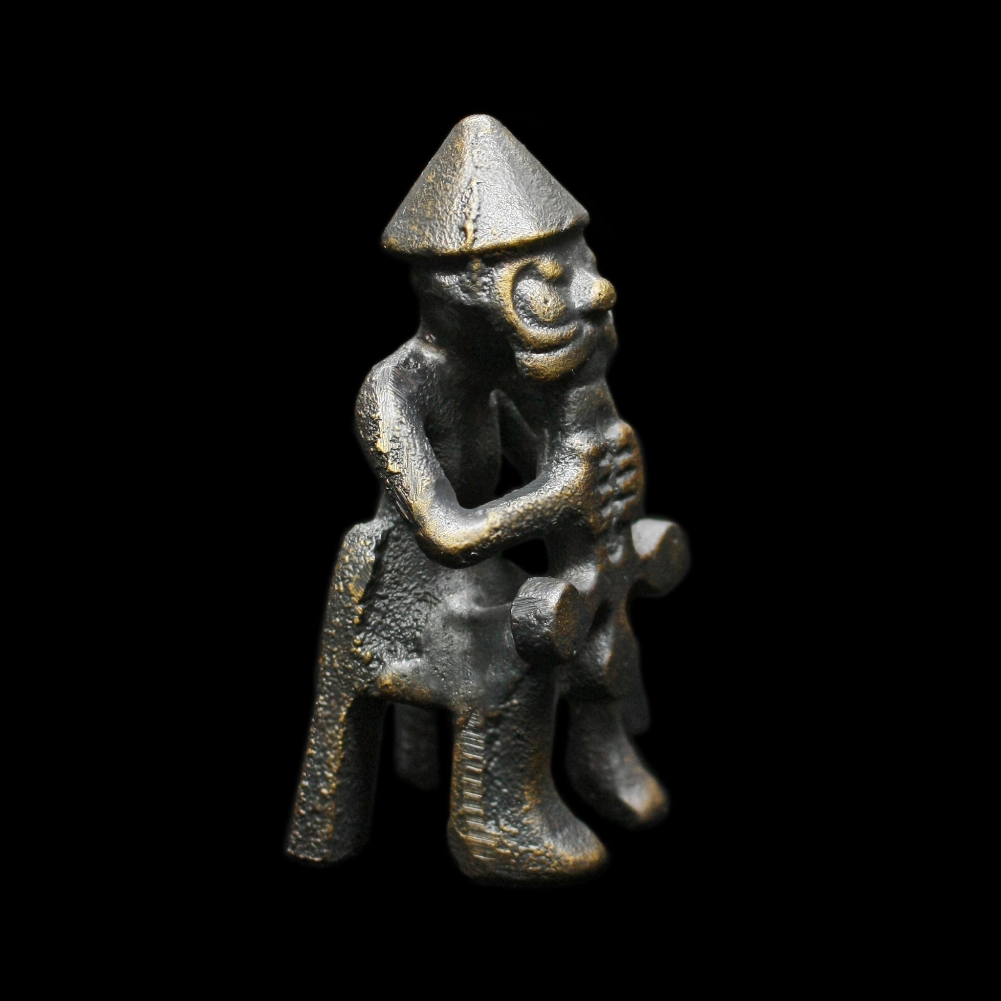 Statue of the Norse God Thor in Solid Bronze - Right Side View