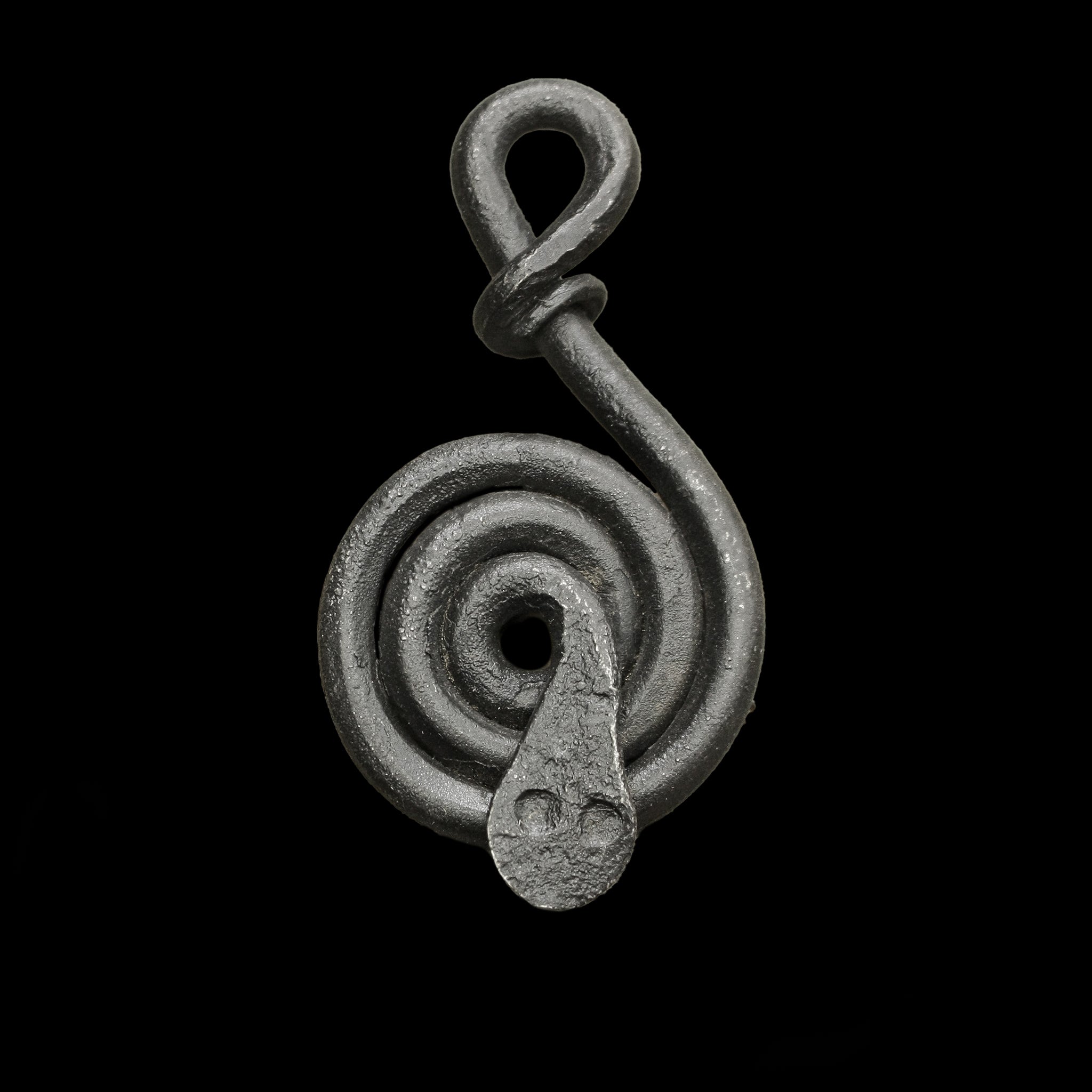 Iron Replica Viking Snake / Serpent Pendant