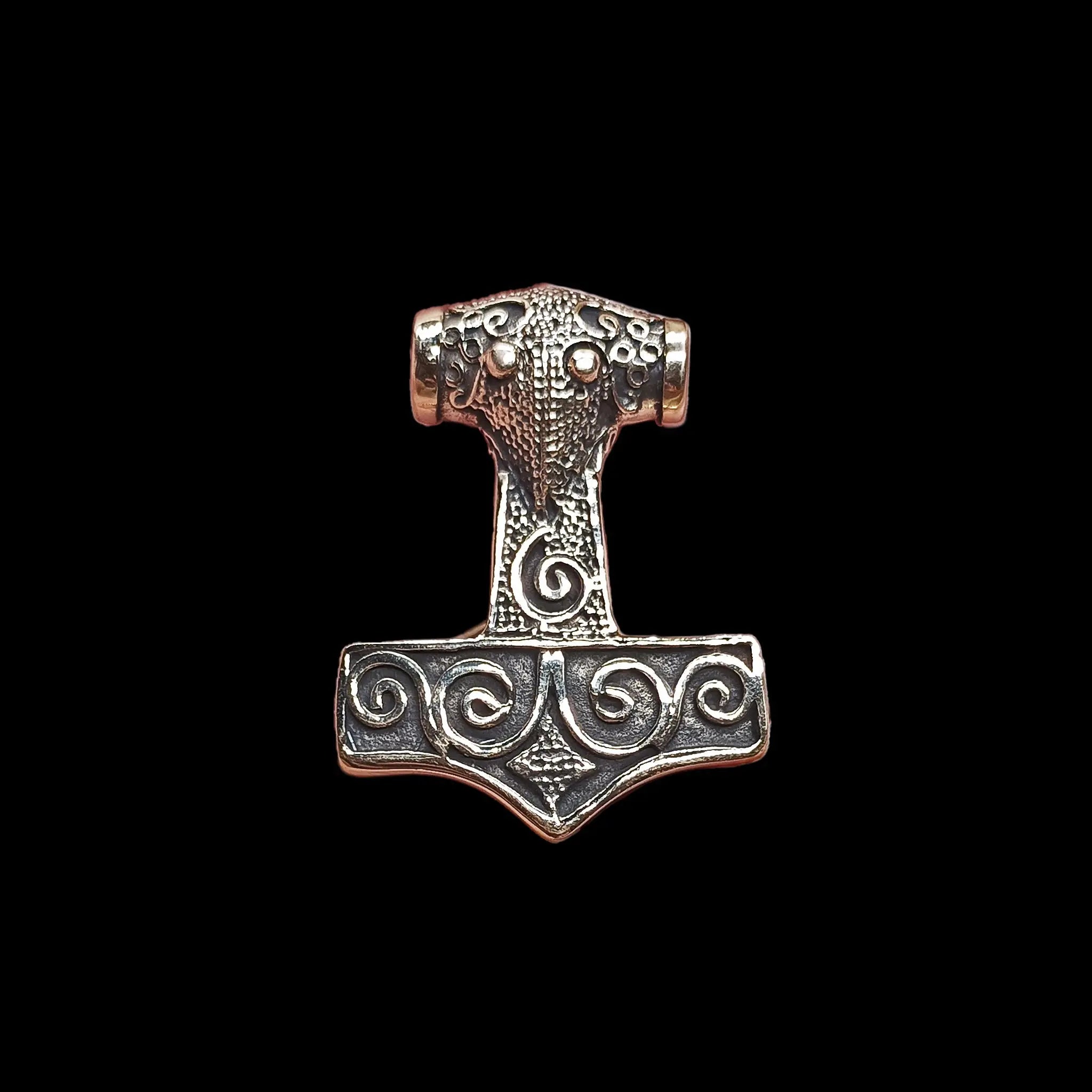 Bronze Filigree Thors Hammer Pendant From Kabara