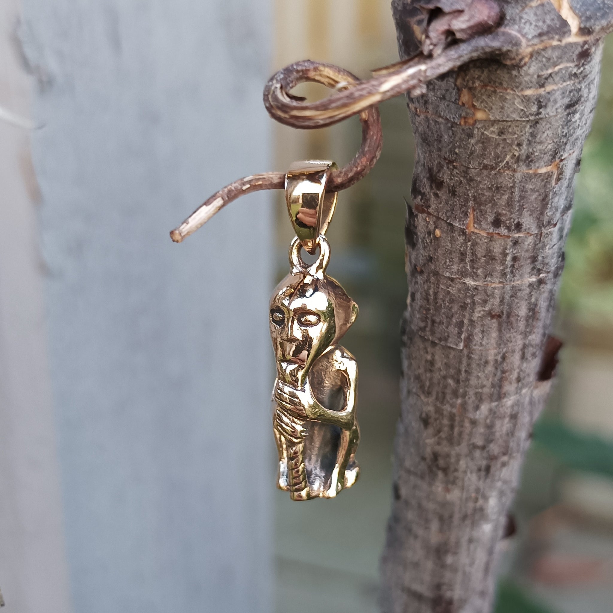 Bronze Replica Thor Pendant From Lund - Hanging from Tree