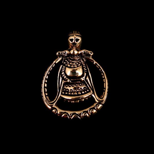 Bronze Circular Freya Pendant - Viking Pendants