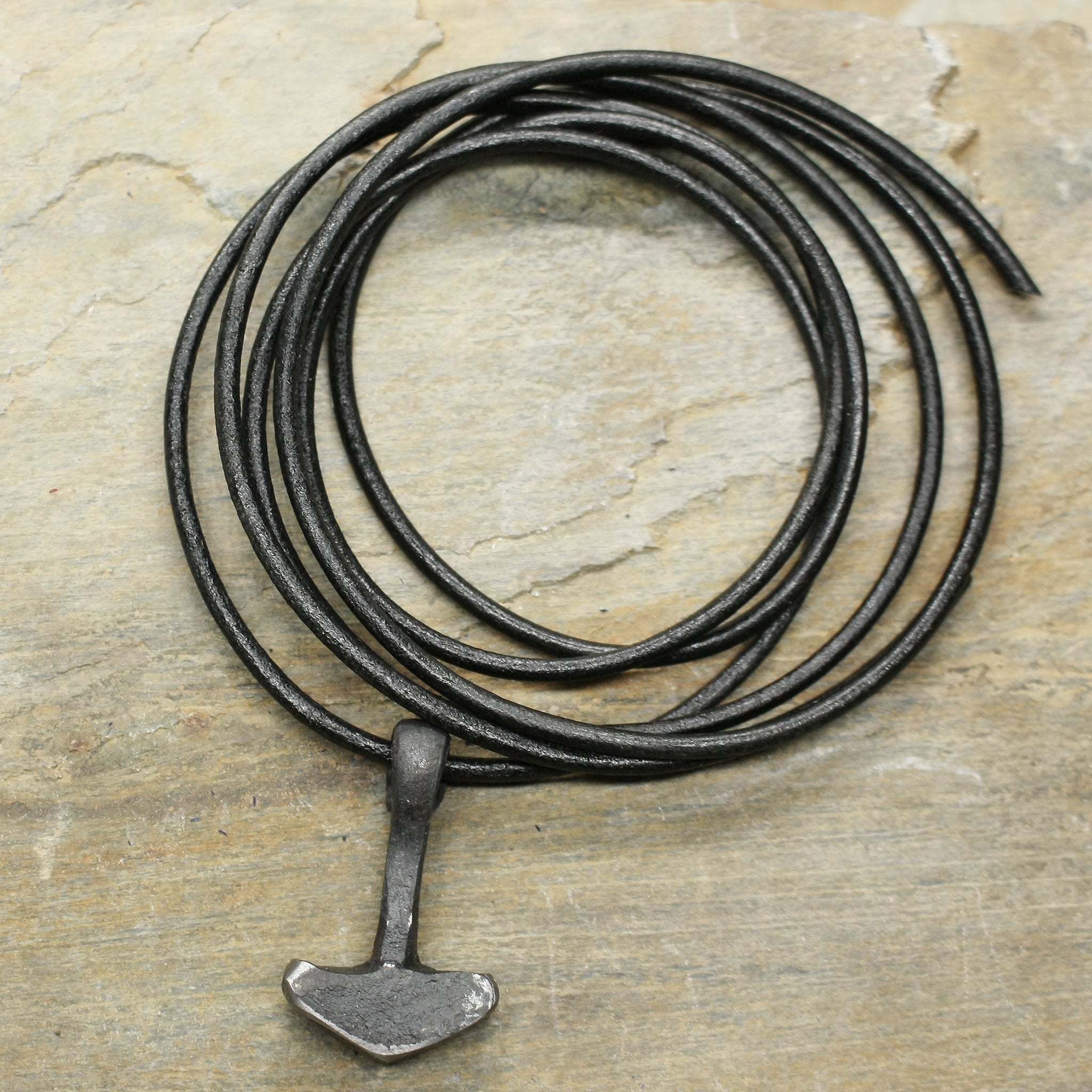 Small Iron Thors Hammer Pendant - Replica Viking Jewelry