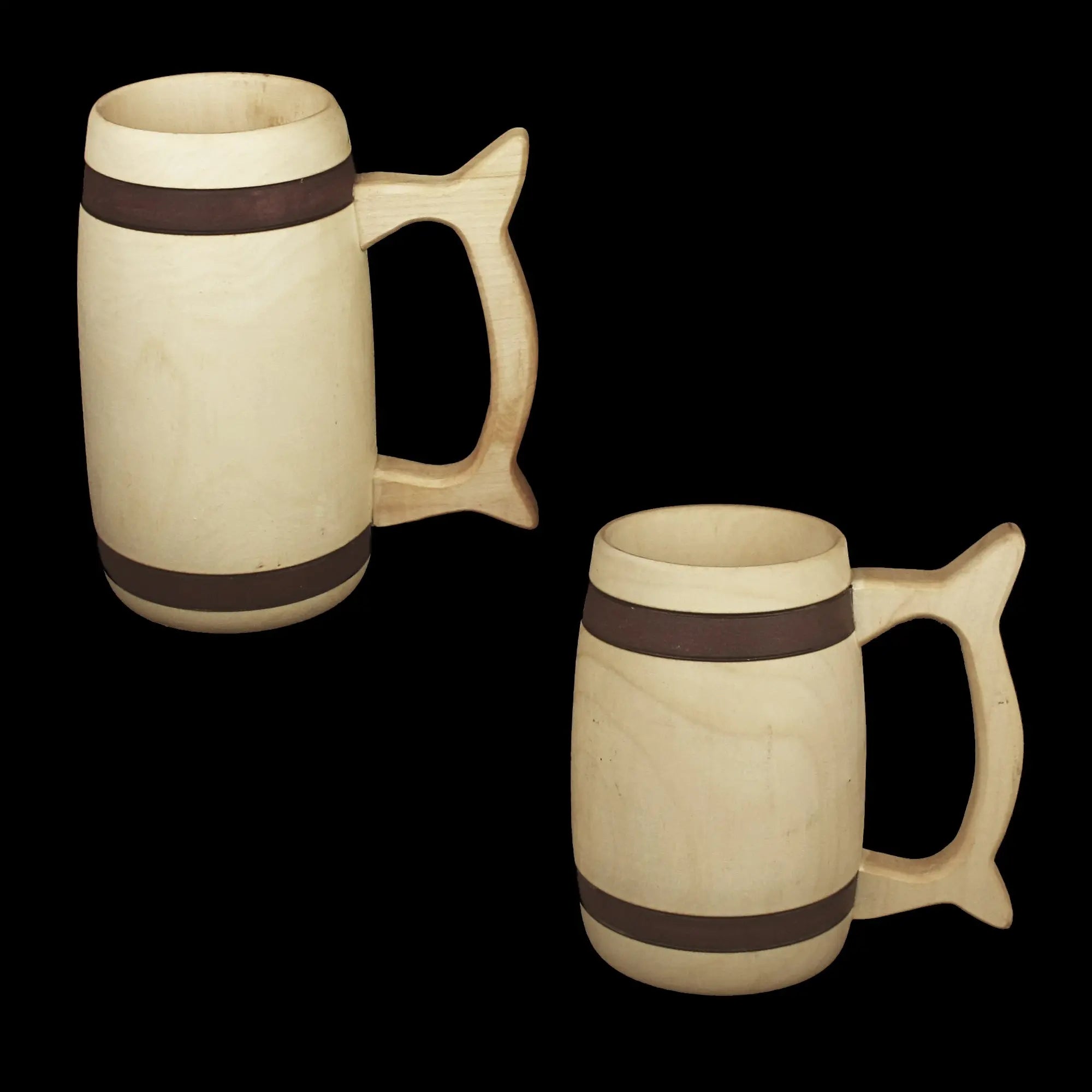 Birch Wood Beer Tankards - Viking Feasting Supplies