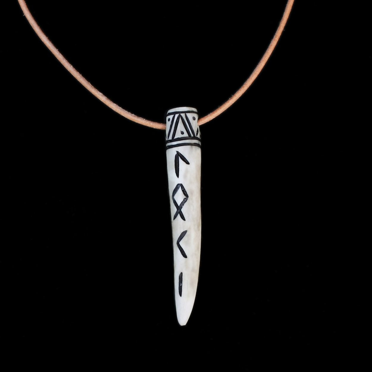 Antler Loki Rune Pendant - Viking Pendants