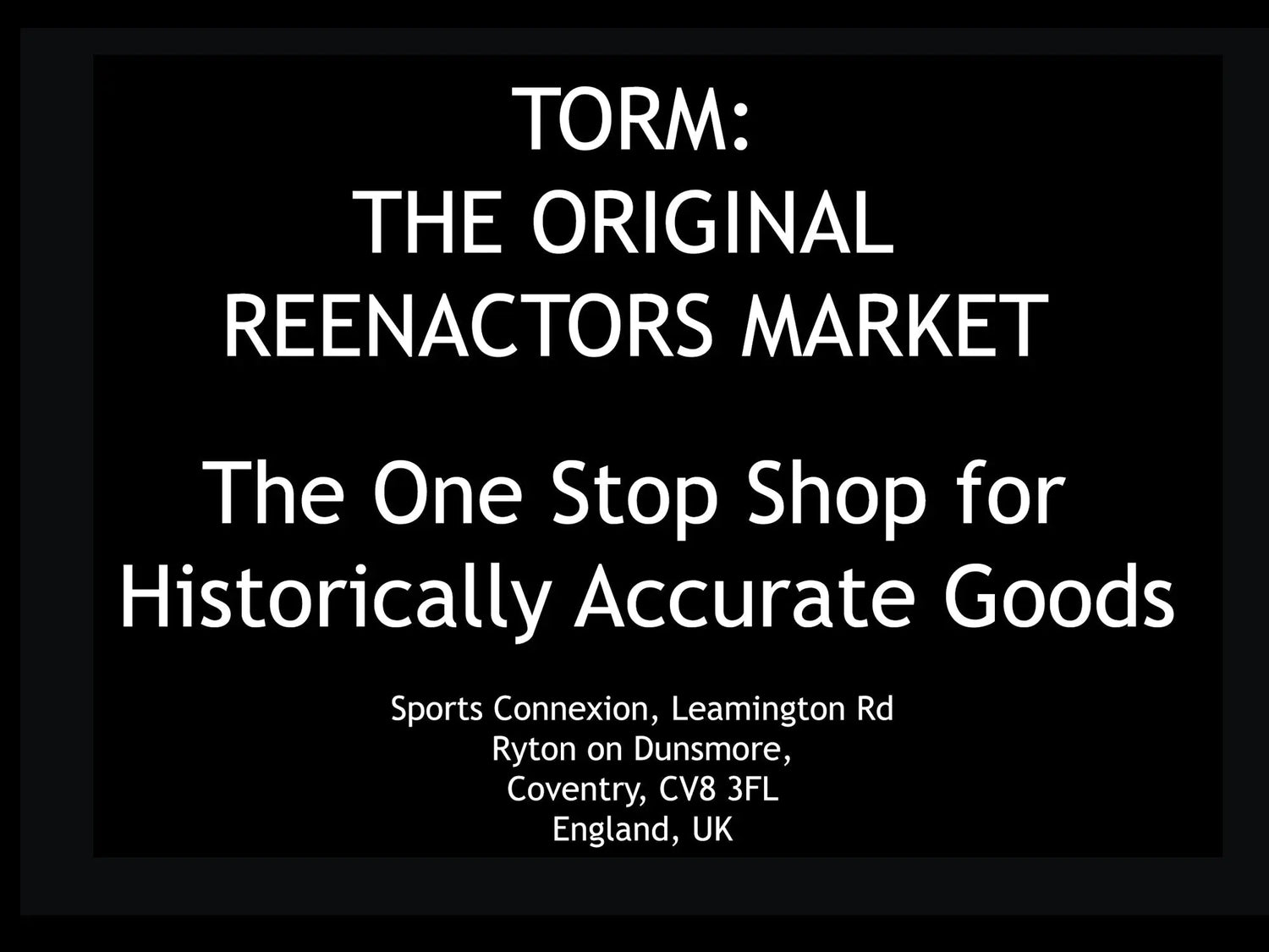 TORM (The Original Reenactors Market) 2026 - The Viking Dragon Blog