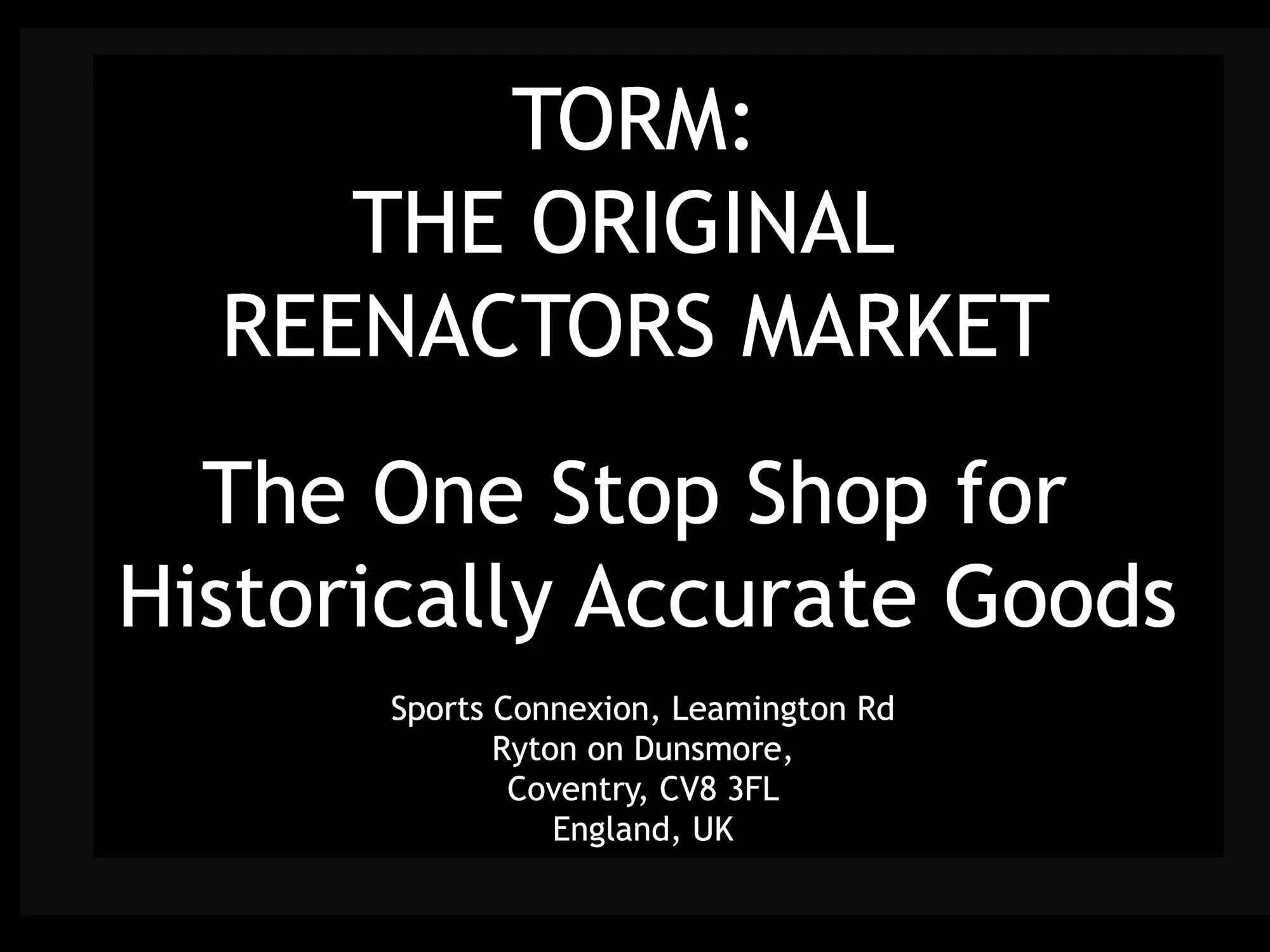 TORM (The Original Reenactors Market) 2026 - The Viking Dragon Blog