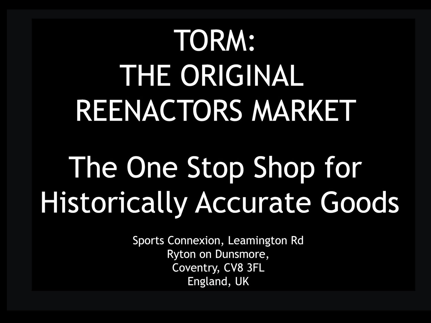 TORM (The Original Reenactors Market) 2026 - The Viking Dragon Blog