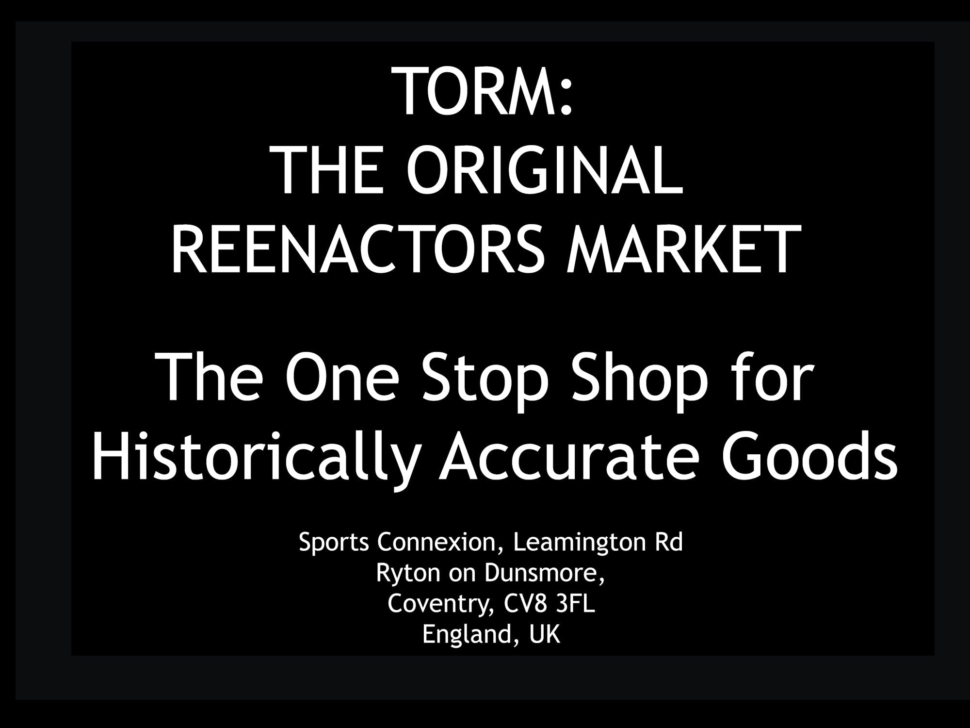 TORM (The Original Reenactors Market) 2026 - The Viking Dragon Blog