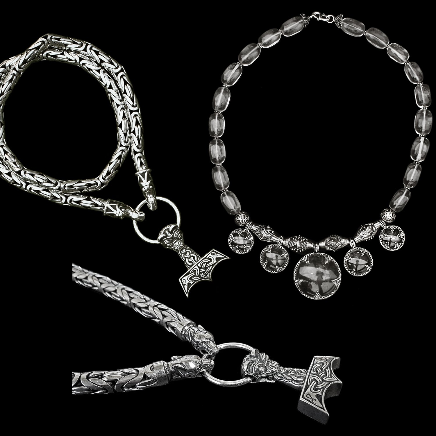 Extra Heavy Silver Viking Necklaces - Viking Jewelry