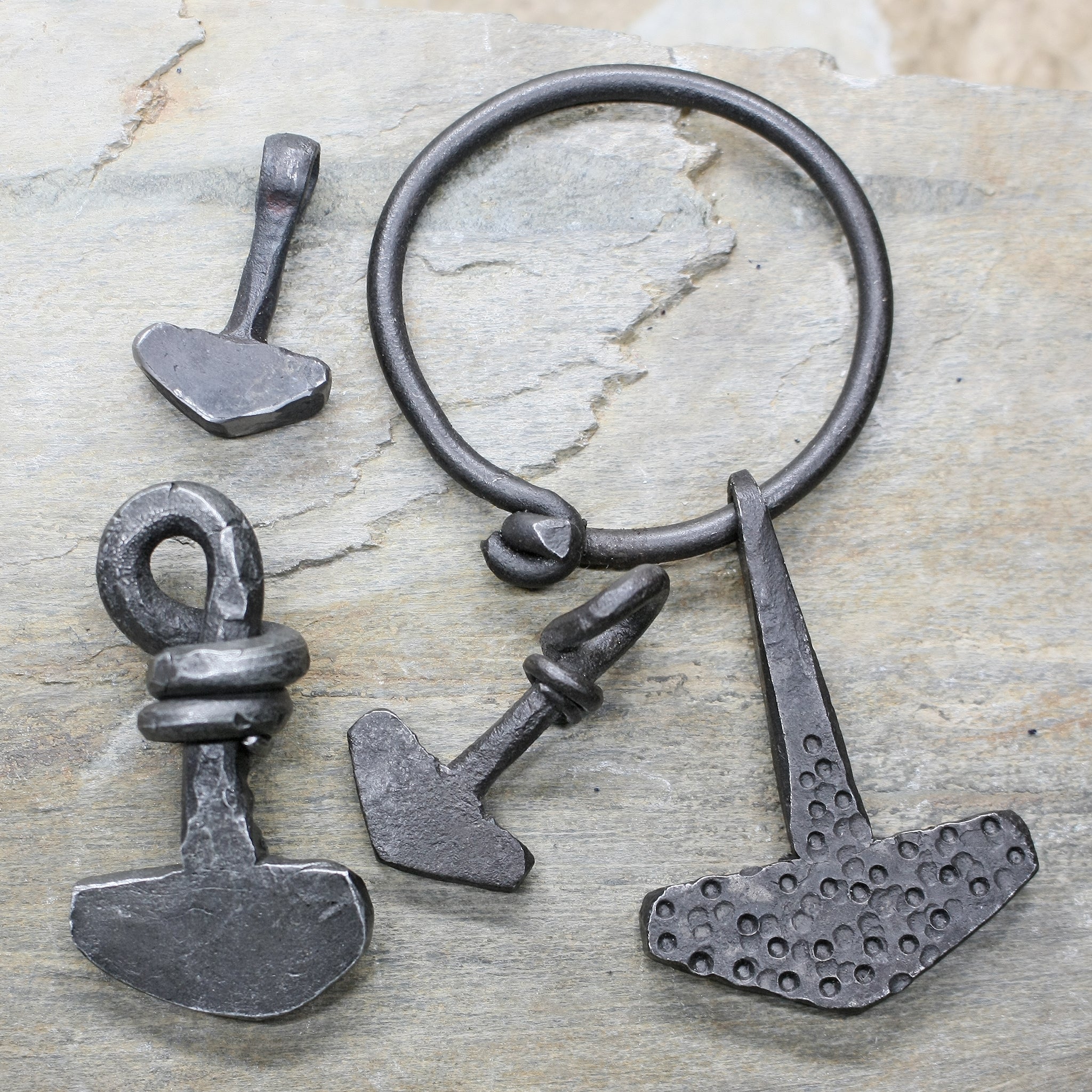 Iron Thors Hammer Pendants - Viking Jewelry