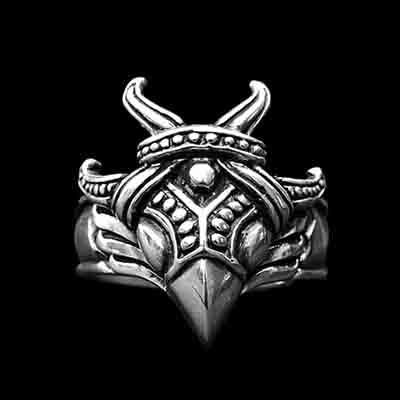 Silver Viking Raven Rings - Viking Jewelry