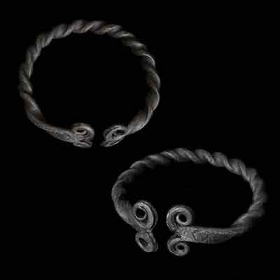 Iron Viking Bracelets / Arm Rings - Viking Jewelry