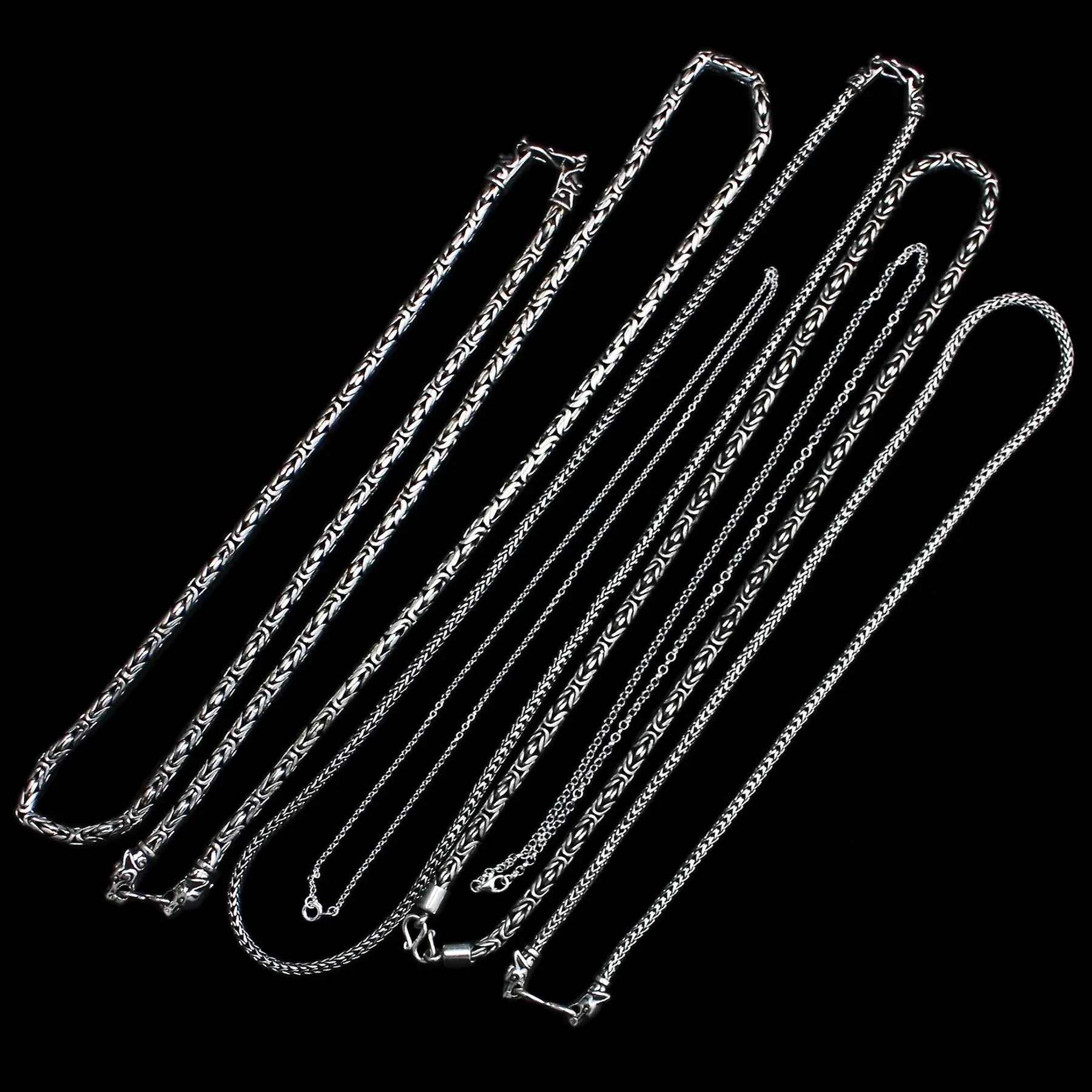 Handmade Silver Viking Chains - Viking Jewelry