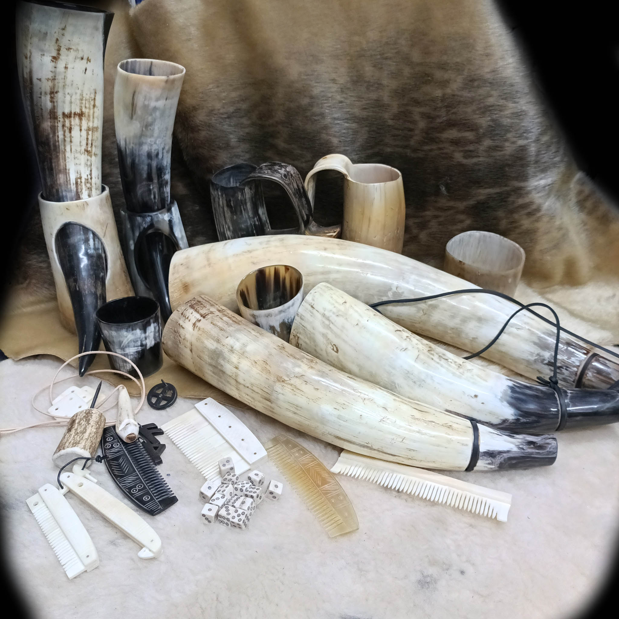 Viking Horn, Antler and Bone Products - Viking Dragon / Jelling Dragon