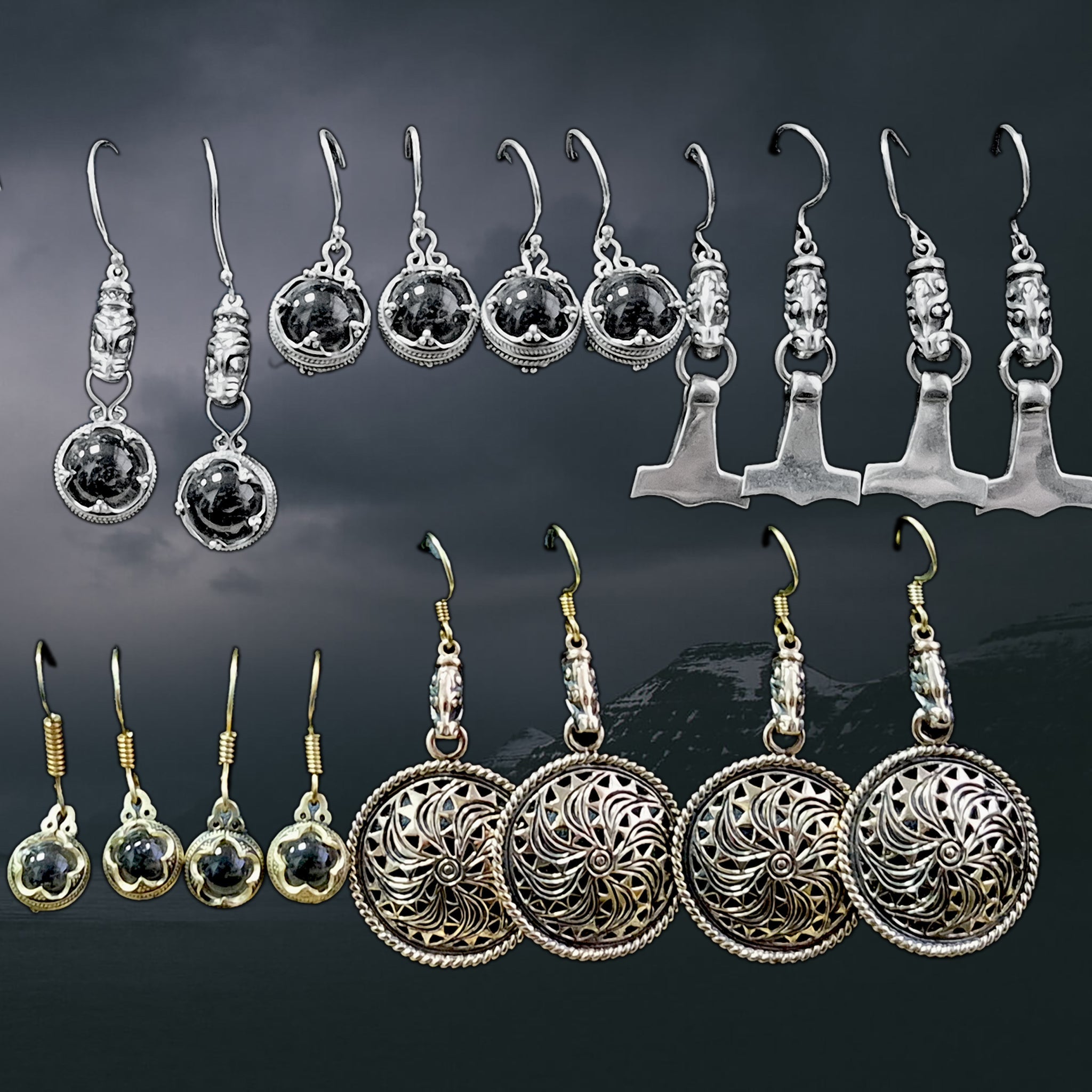 Viking Earrings - Viking Dragon / Jelling Dragon