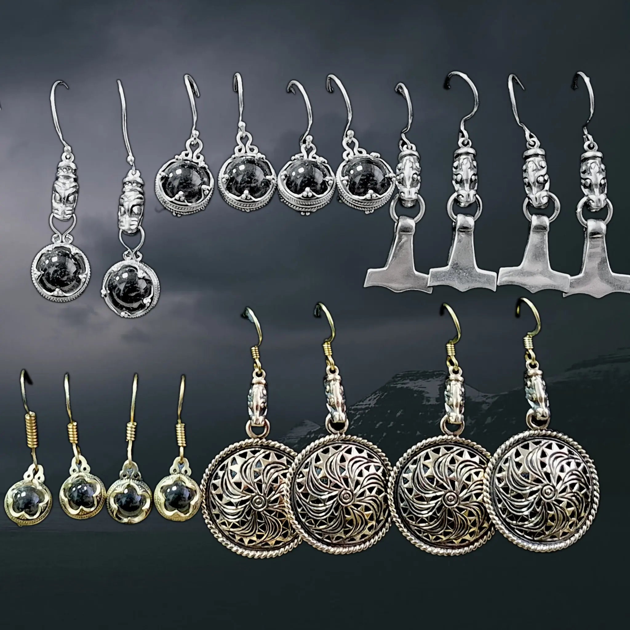 Viking Earrings - Viking Dragon / Jelling Dragon