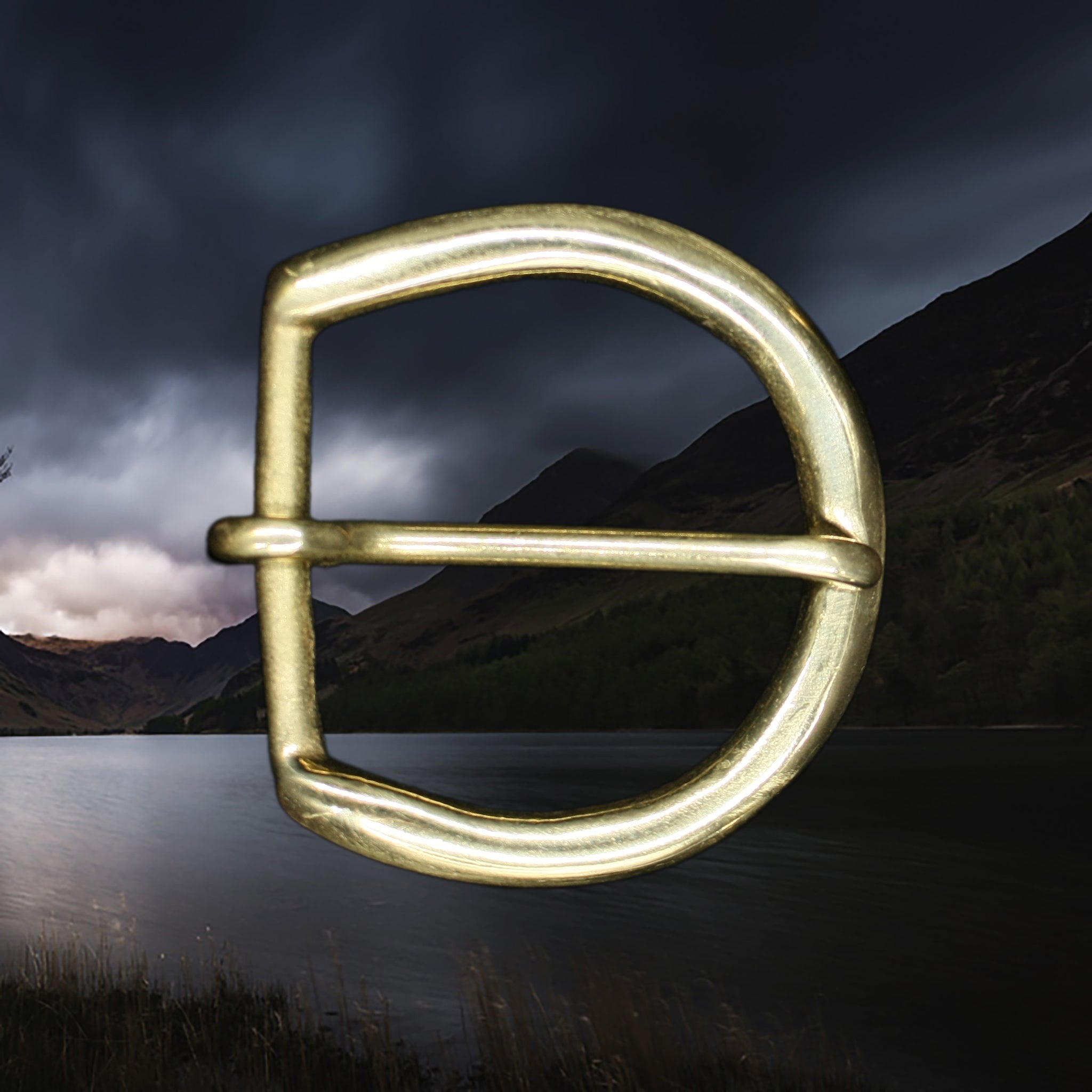 Plain Brass D-Buckles For Reenactment Viking Belts