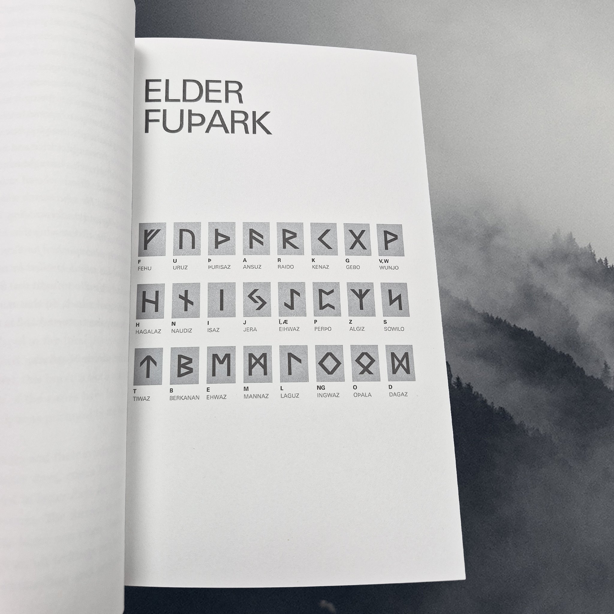 Runes: The Icelandic Book of Fuþark by The Icelandic Magic Company - Inside Book - The Elder Futhark