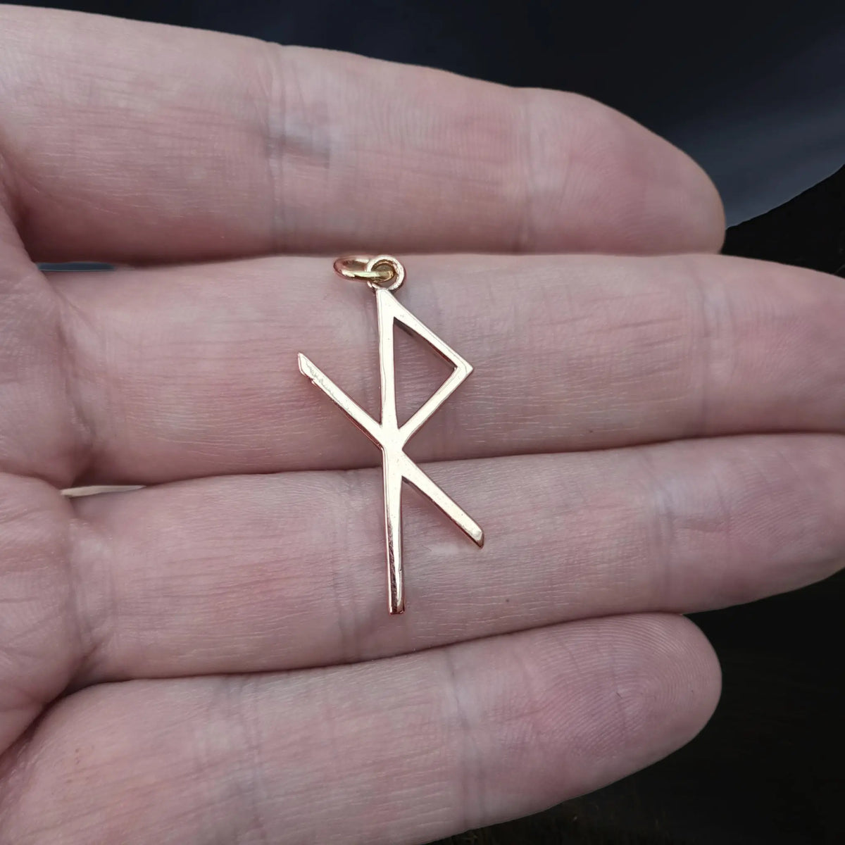 Bronze Safe Travel Bind Rune Viking Pendant - The Viking Dragon