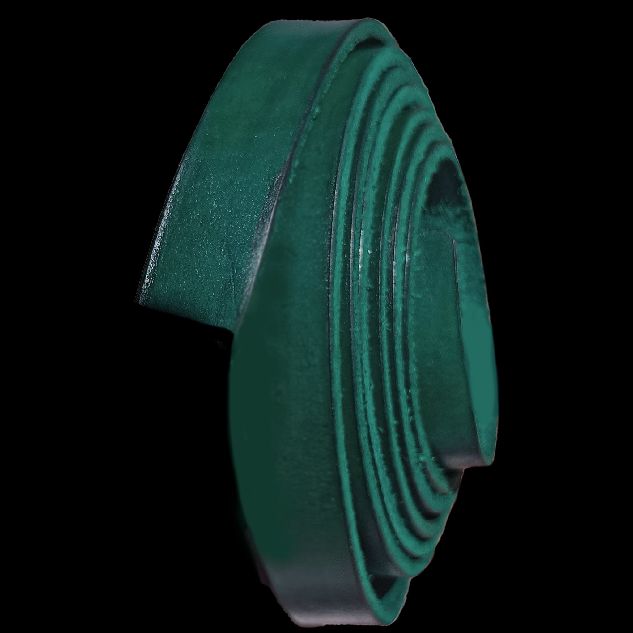 Hand-Dyed Green Leather Belt Strap - Viking Craft Products