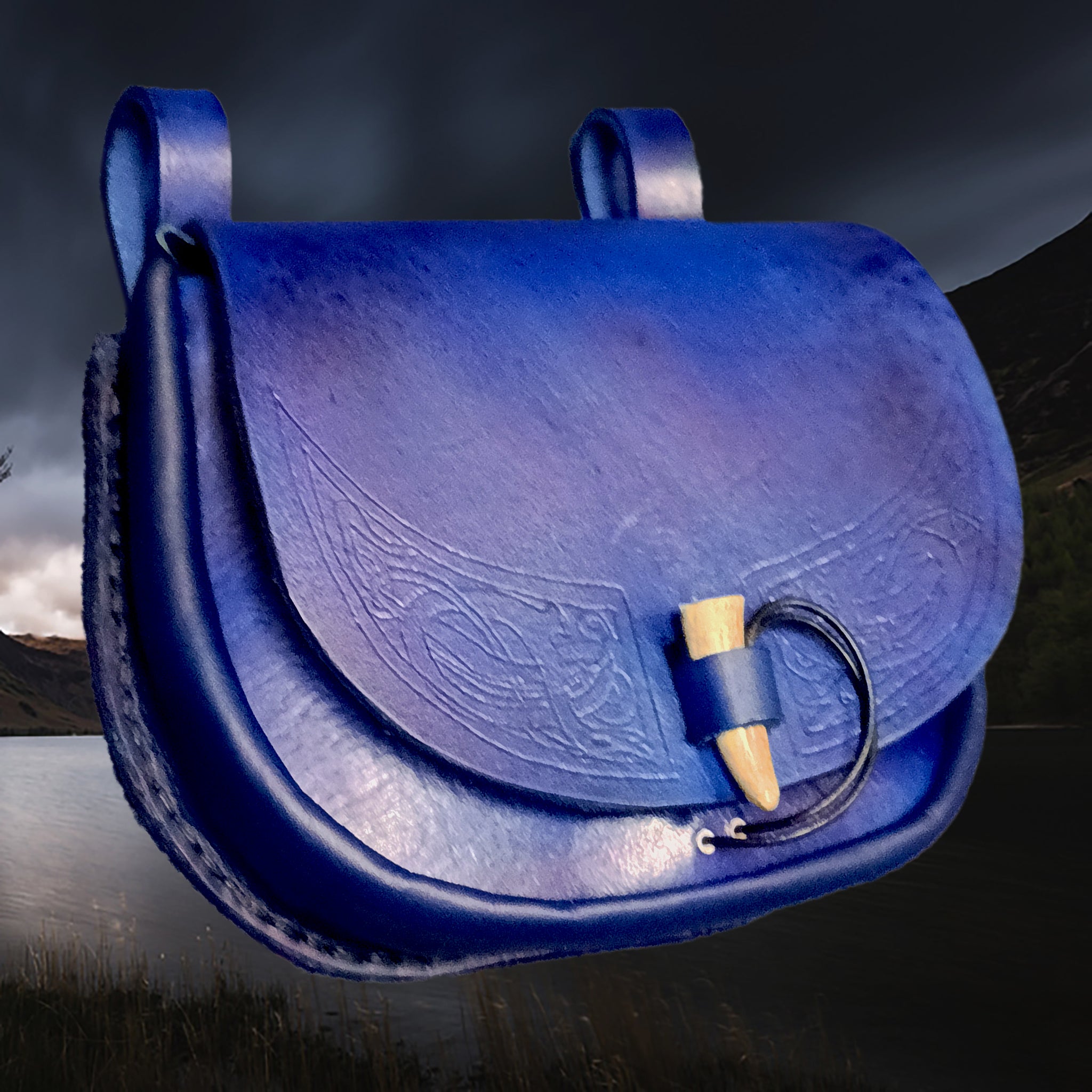 2024 Leather Belt Pouch (Blue-Purple)