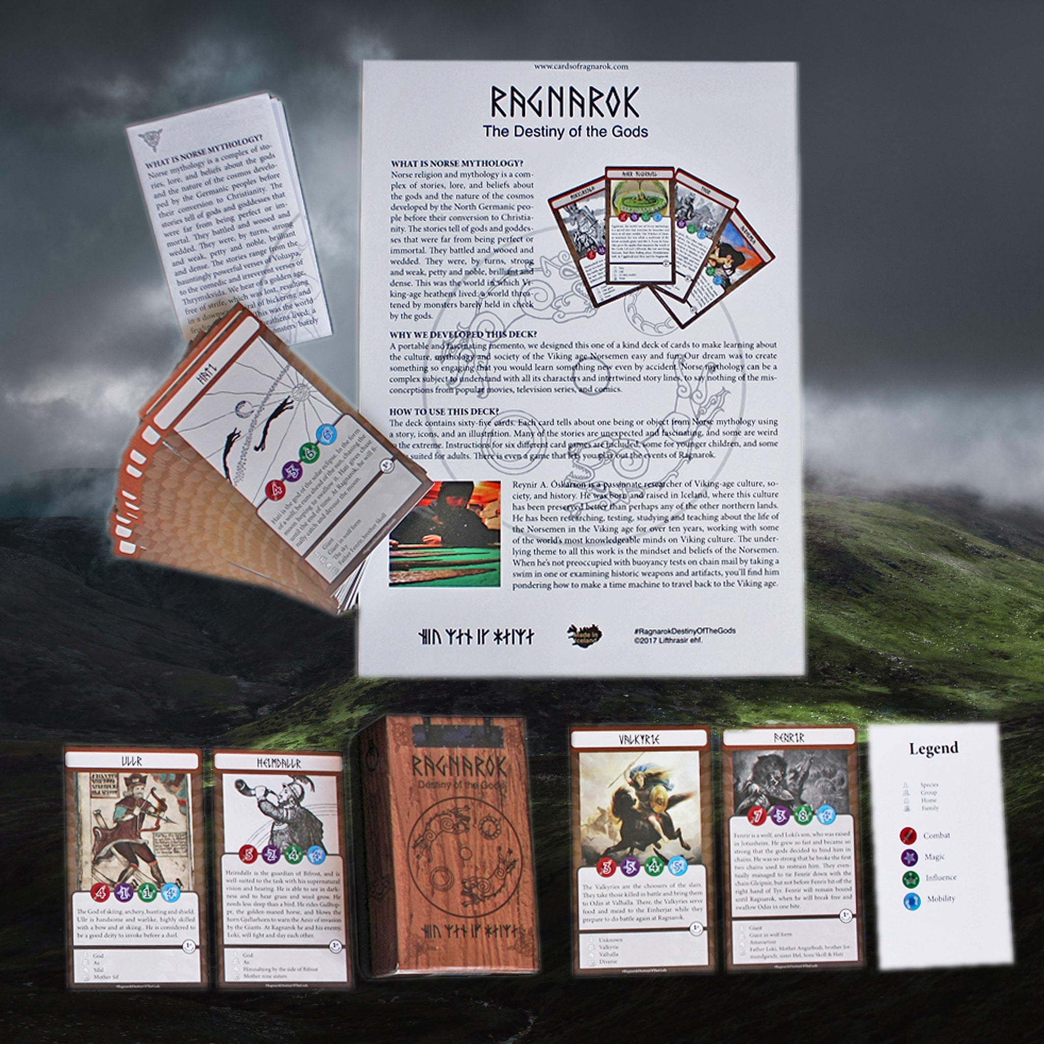 Ragnarok Destiny of the Gods - Norse Mythology Card Game with Intro Sheet