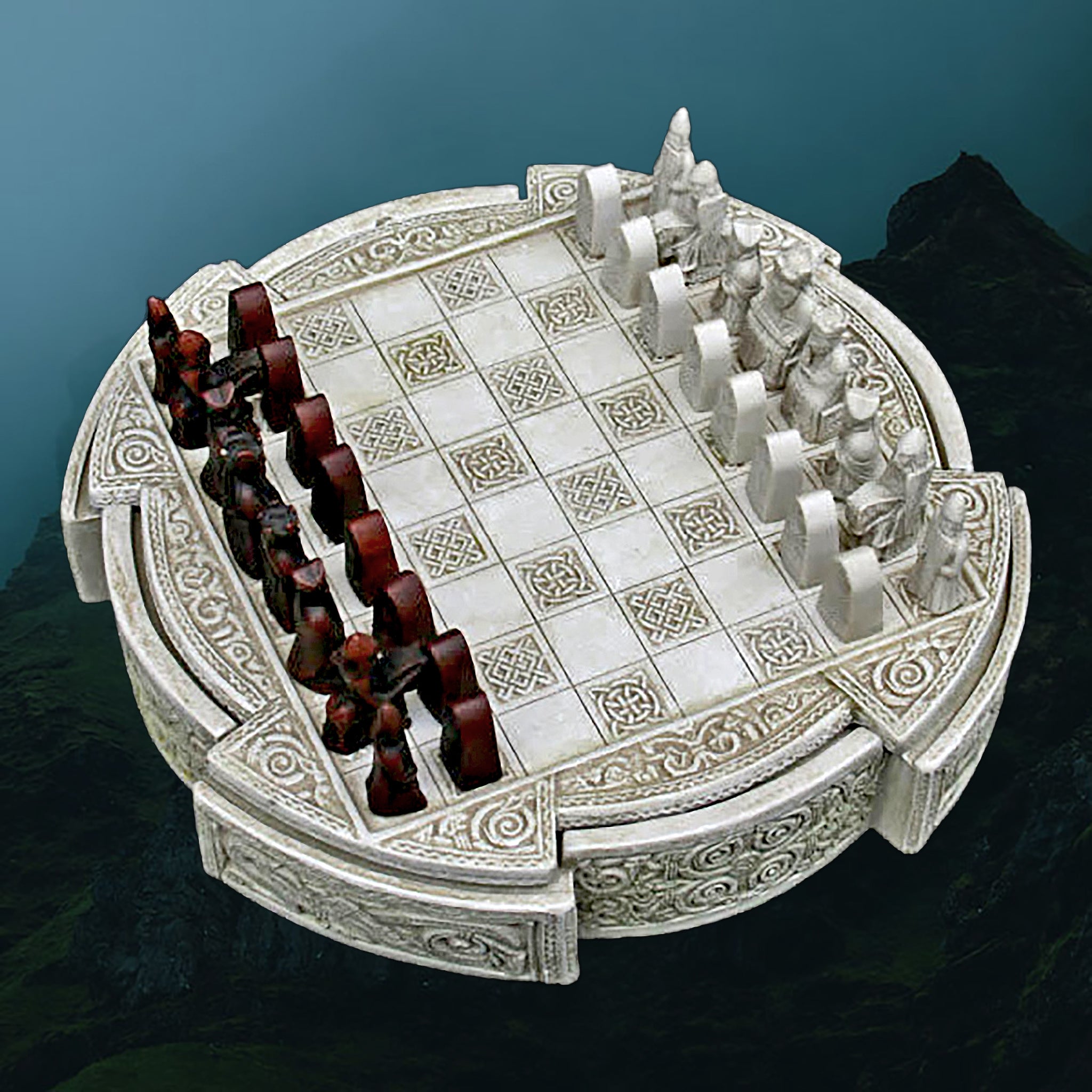 Lewis Chess Set Replica - Angle View