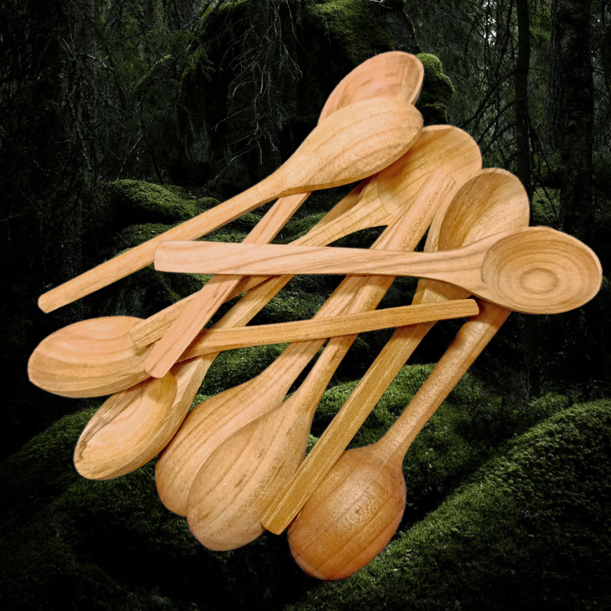 Cherry Wood Viking / Medieval Spoons - Selection of Stock