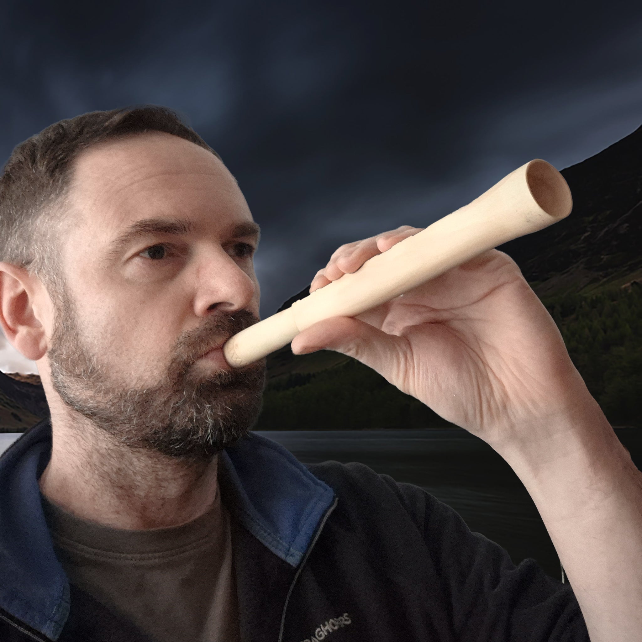 Handmade Viking Age Pipe Flute Replica from Hungate, York - Playing it