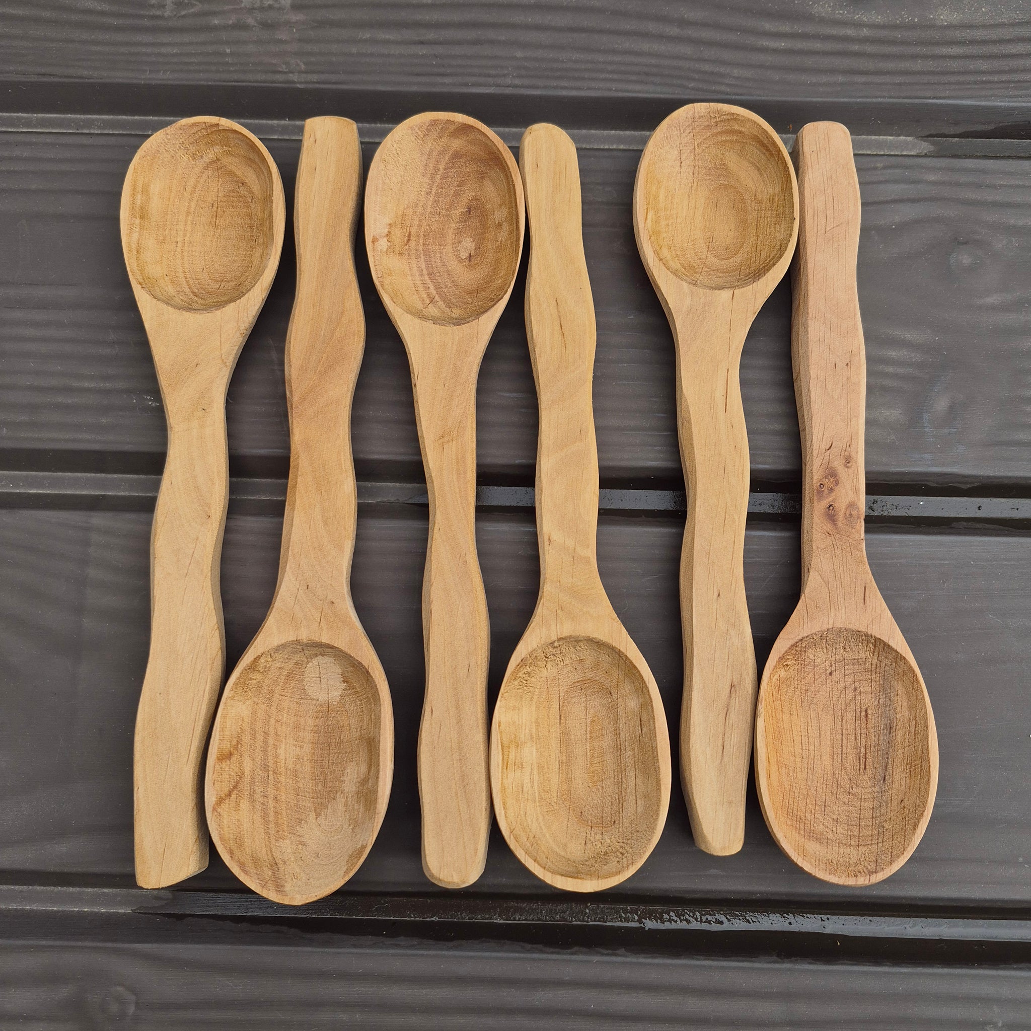 Viking Age Replica Handmade Alder Wood Spoons - Large Size Examples from The Viking Dragon