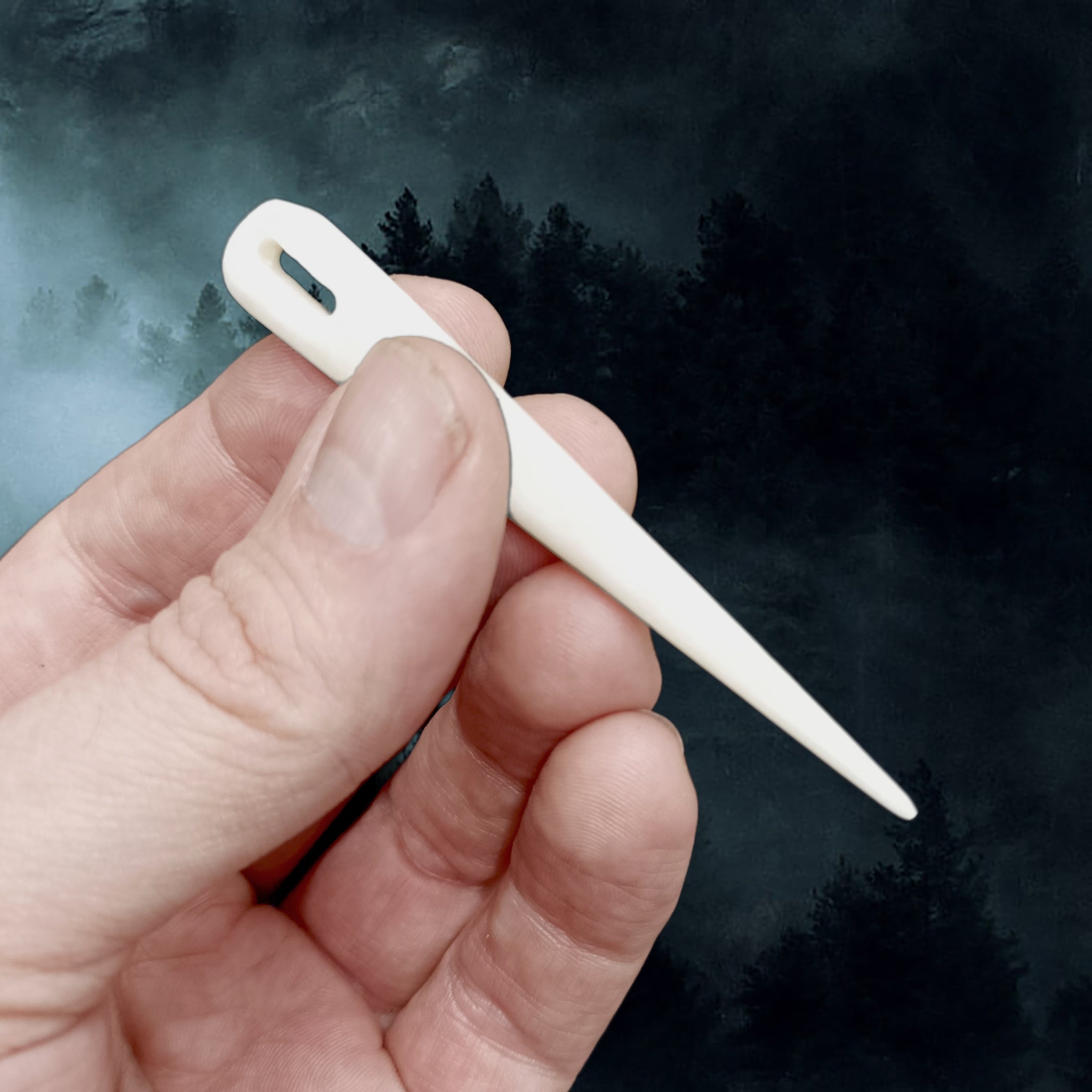Bone Nalbinding Needle - Small - In Hand