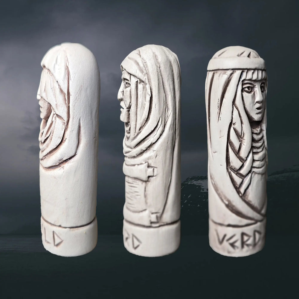 Hand-Crafted Ceramic Norns Statuettes - Asatru / Heathen Supplies