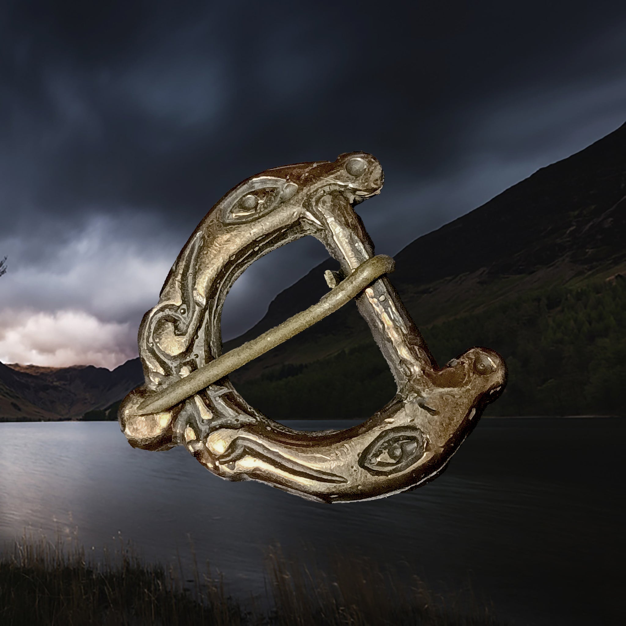 Bronze Replica Viking Buckle from Liverpool