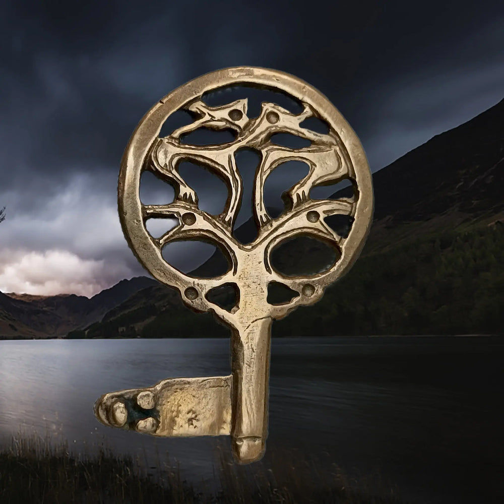 Large Bronze Round Viking Key from Uppakra - The Viking Dragon