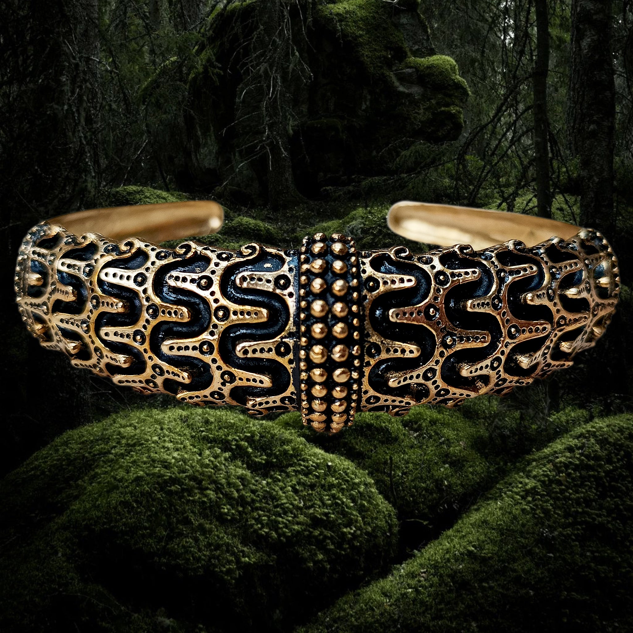 Bronze Replica Viking Bracelet / Arm Ring from Falster