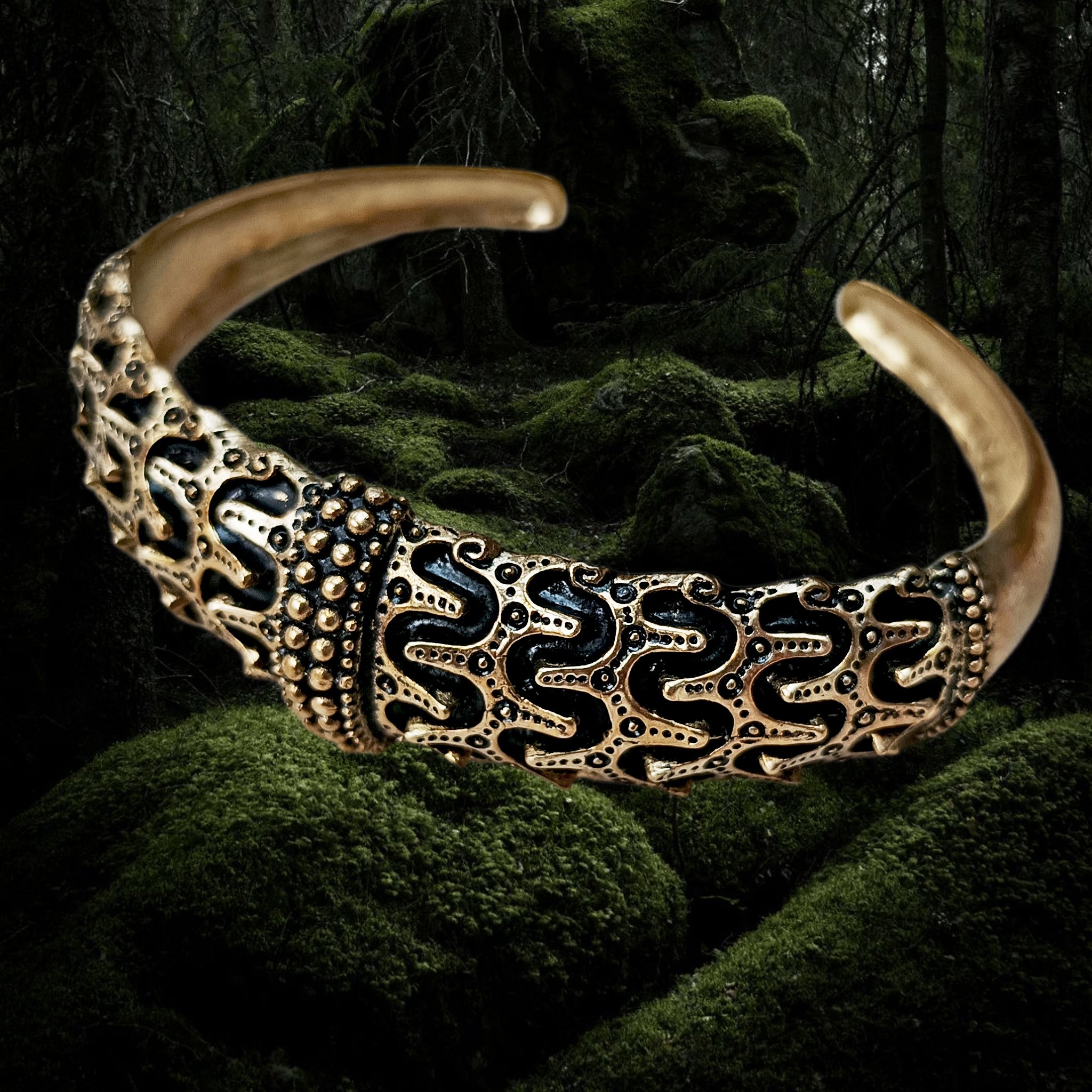 Falster Viking Bracelet L size Bronze / Viking Arm Ring / 2024 Bronze Viking Jewellery / Viking Reenactment / Handmade Viking Jewellery