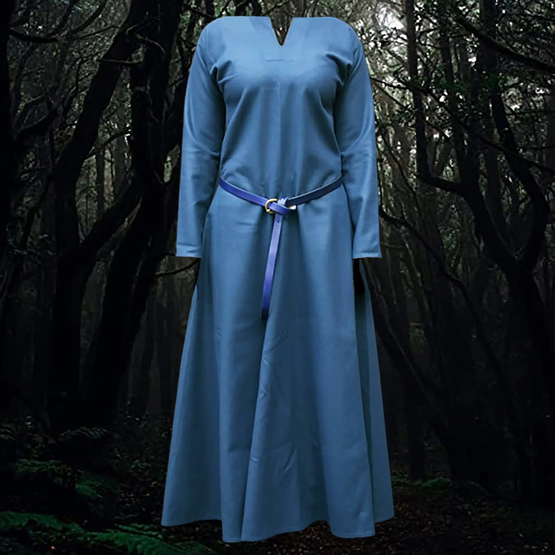 Handmade Wool Women's Viking Dress - Viking Clothing 2XL / Green Handmade Wool Women's Viking Dress - Viking Clothing 2XL / Green