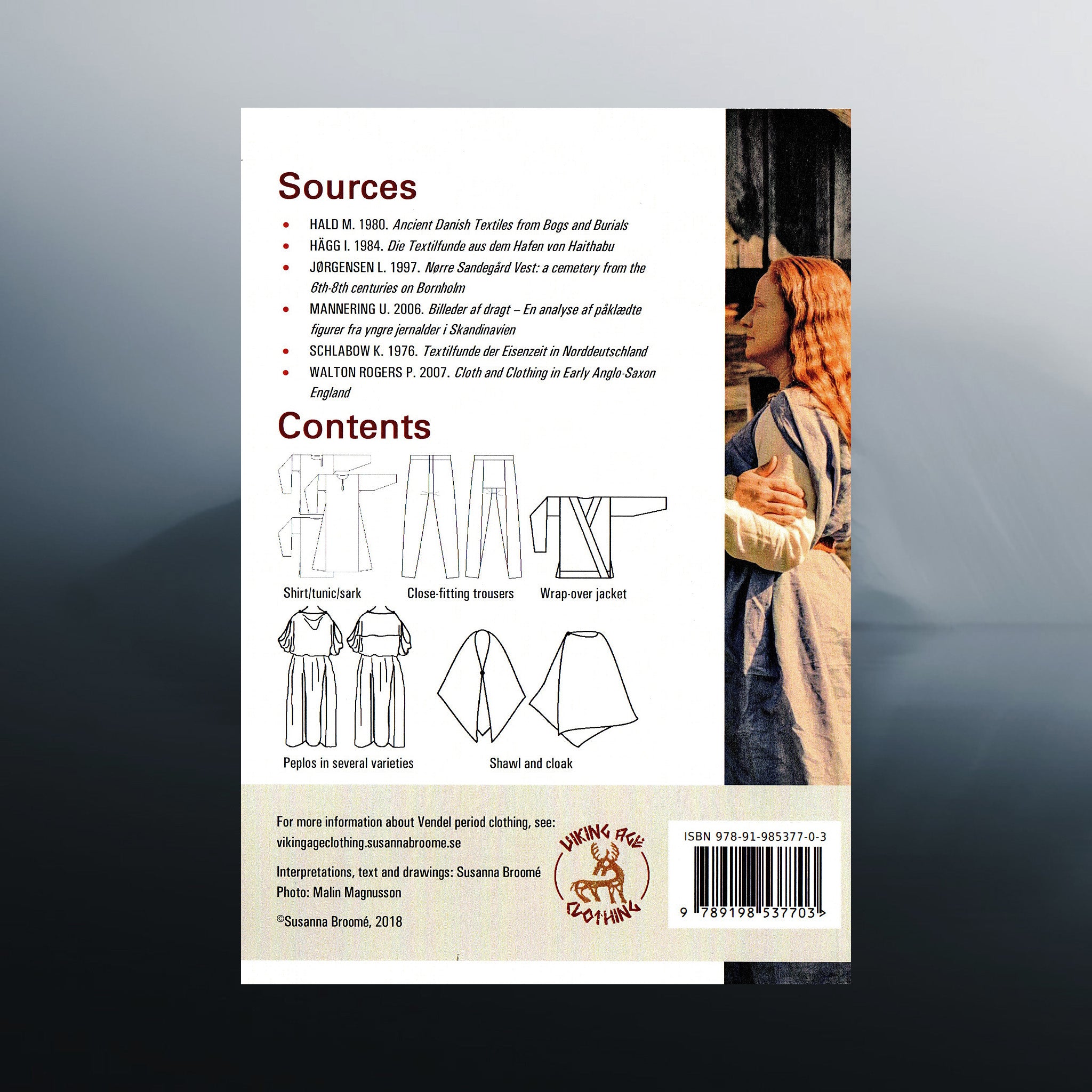 Scandinavian Vendel Period Clothing Booklet - Back Cover