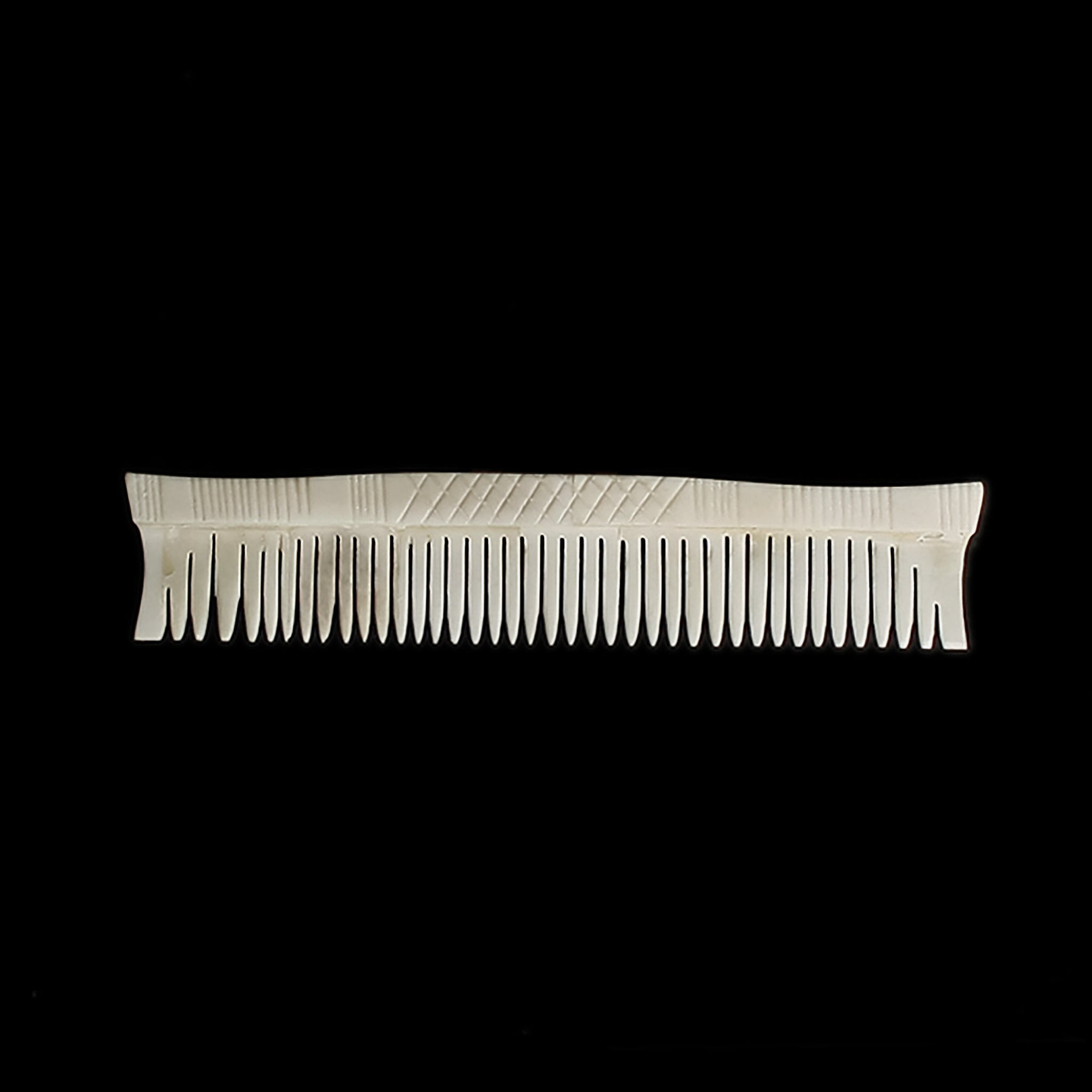 Long Decorated Bone Viking Comb