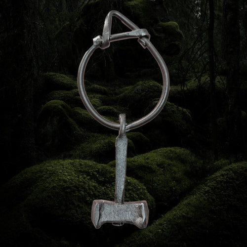 Iron Replica Thors Hammer Pendant from Läby, Sweden