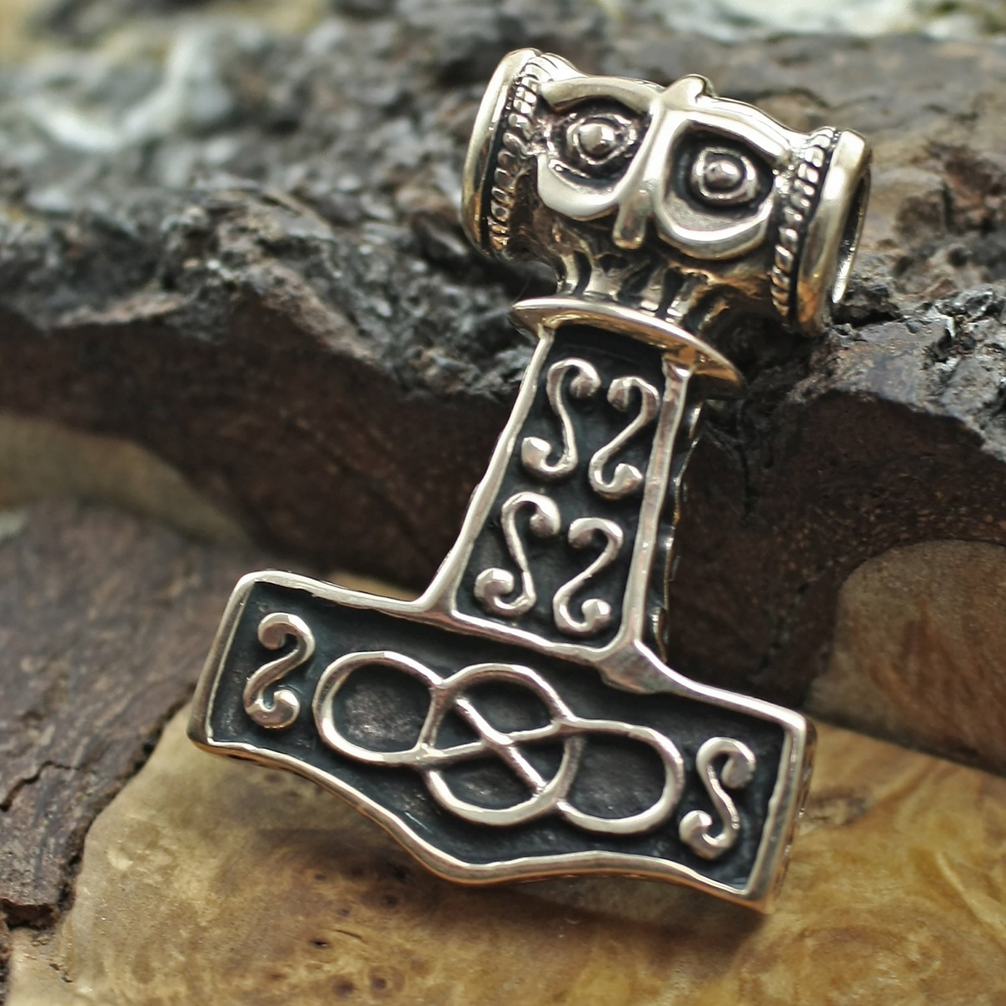Amazon.com: Viking Thors Hammer Mjolnir Necklace - Solid 925 Sterling  Silver - Celtic Pendant Nordic Amulet Odins Norse Mythology Jewelry for Men  Women - Handmade - Fathers Day Gifts - Medium Size : Handmade Products