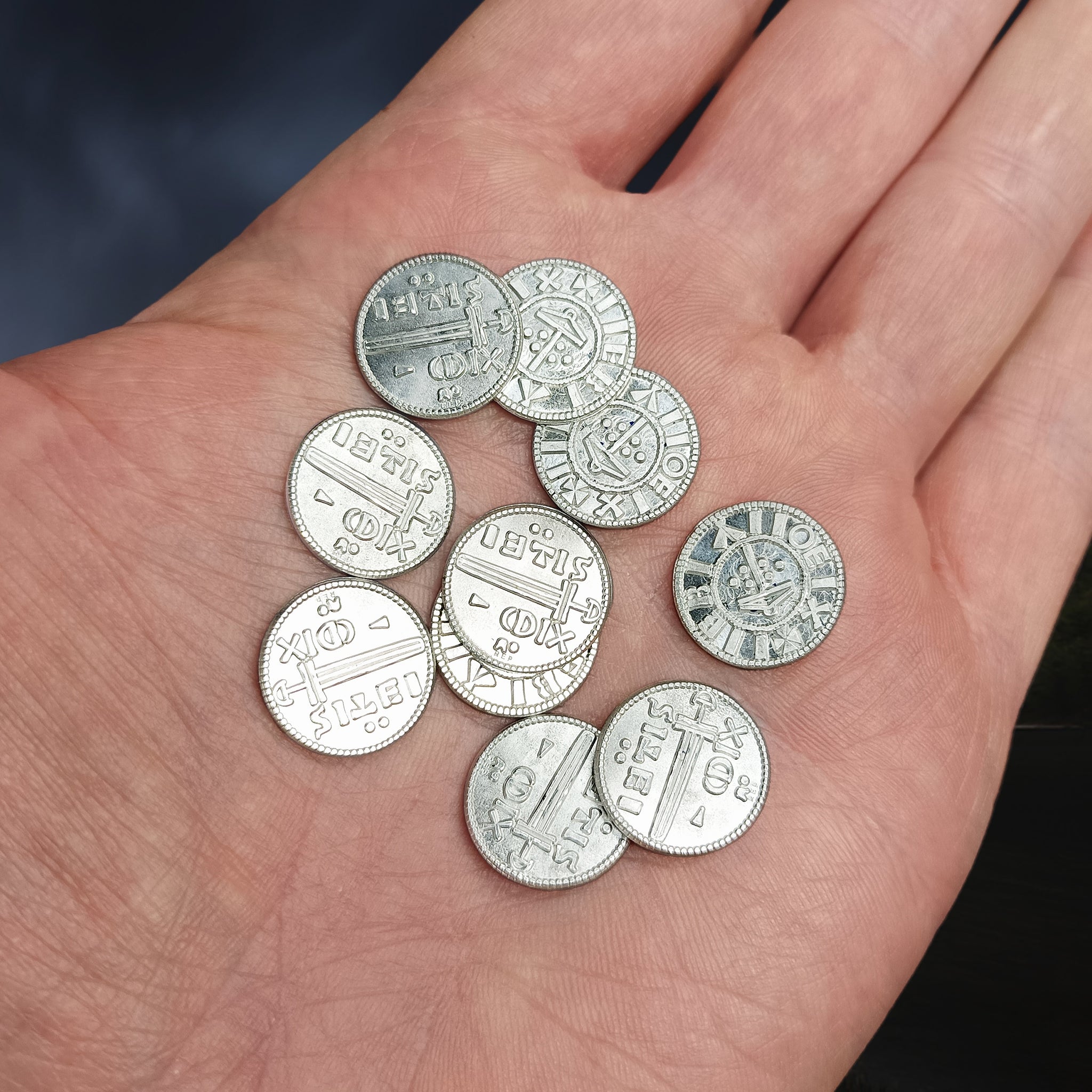 Replica Coins from Viking Age York, England, UK on Hand x 10
